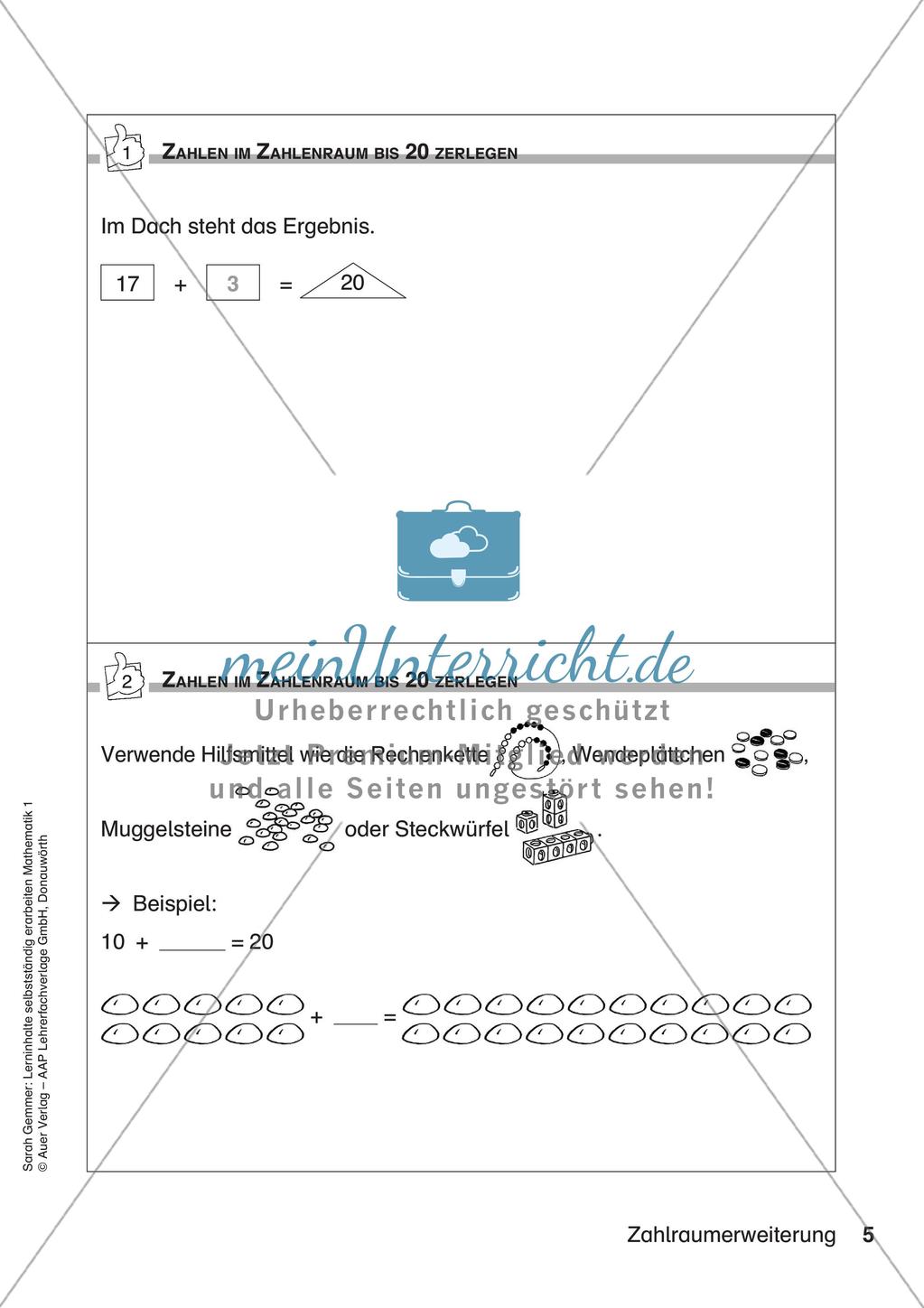 Lerninhalte selbstständig erarbeiten - Zahlraumerweiterung Preview 7