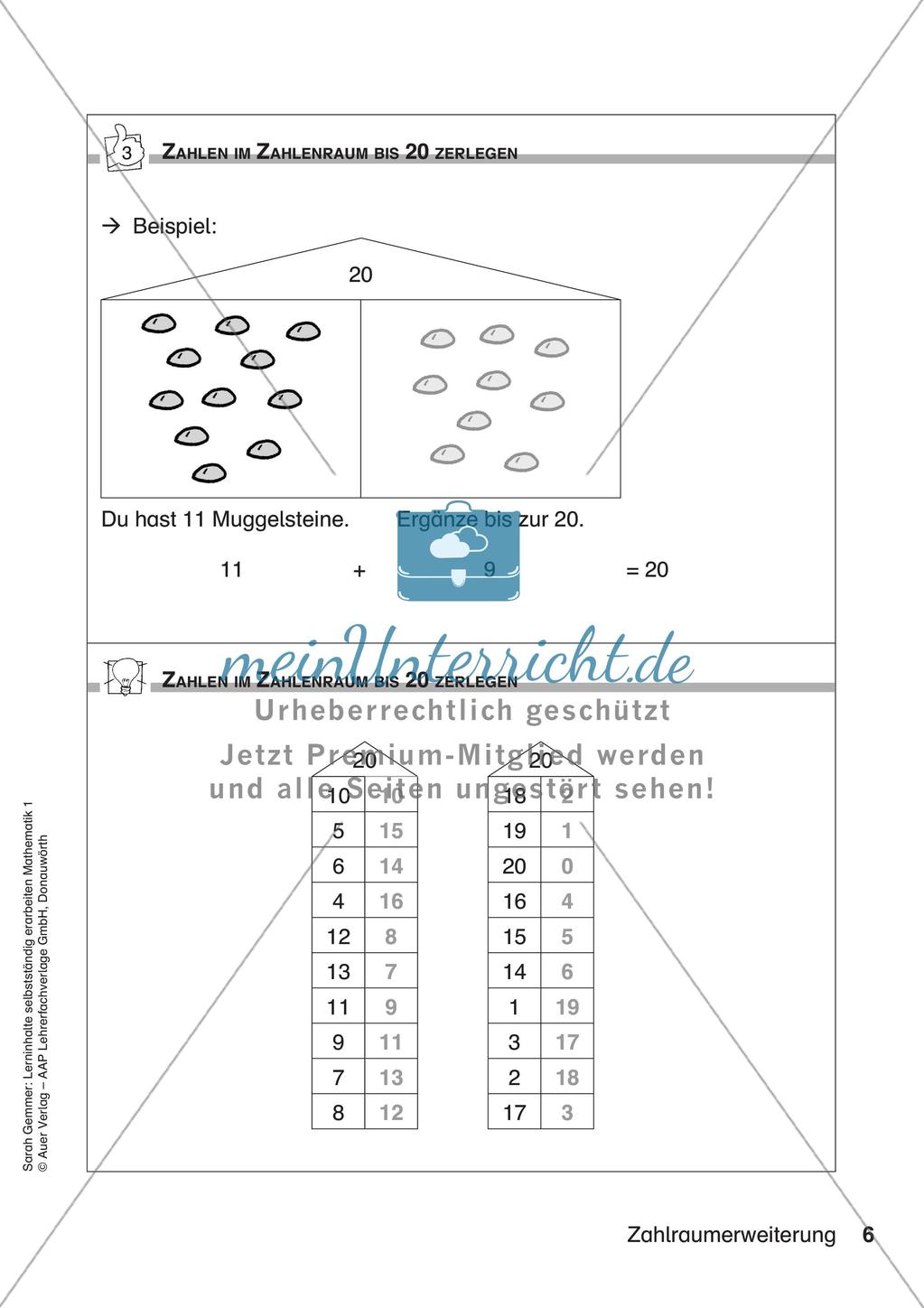 Lerninhalte selbstständig erarbeiten - Zahlraumerweiterung Preview 8
