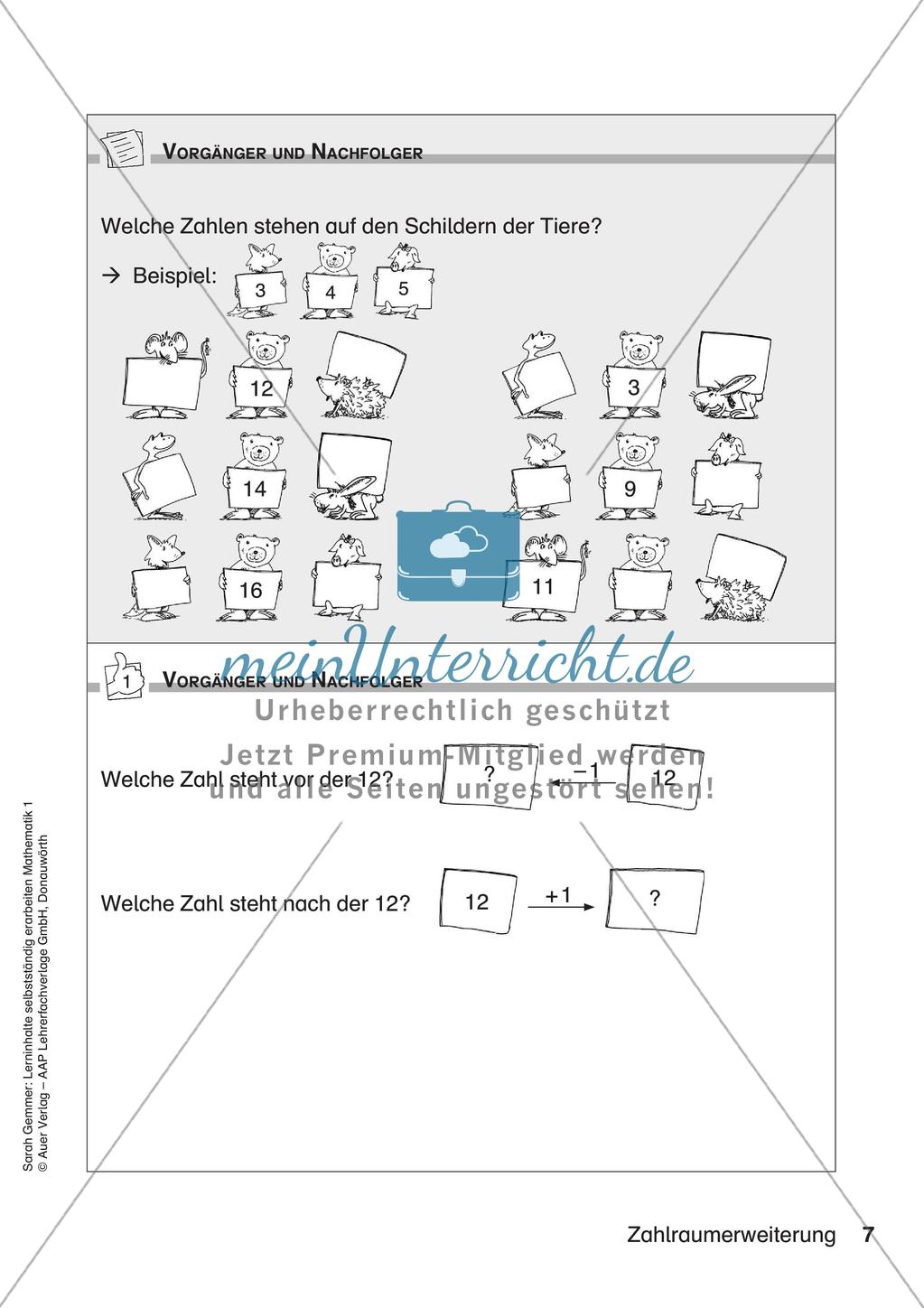 Lerninhalte selbstständig erarbeiten - Zahlraumerweiterung Preview 9