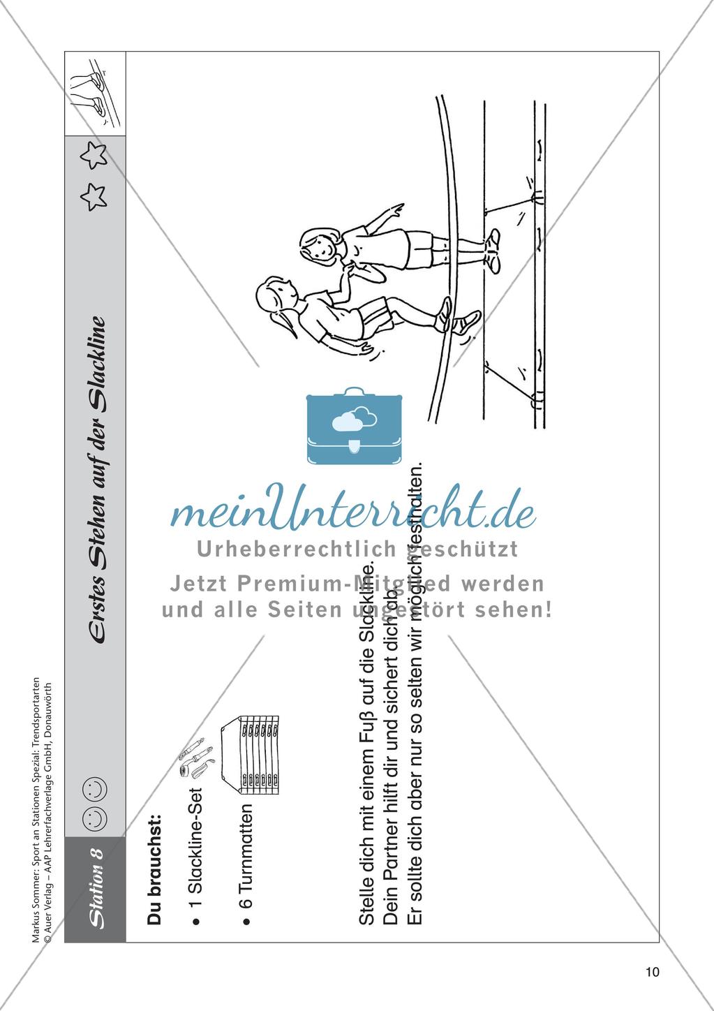 Sport an Stationen - Slacklining Preview 12