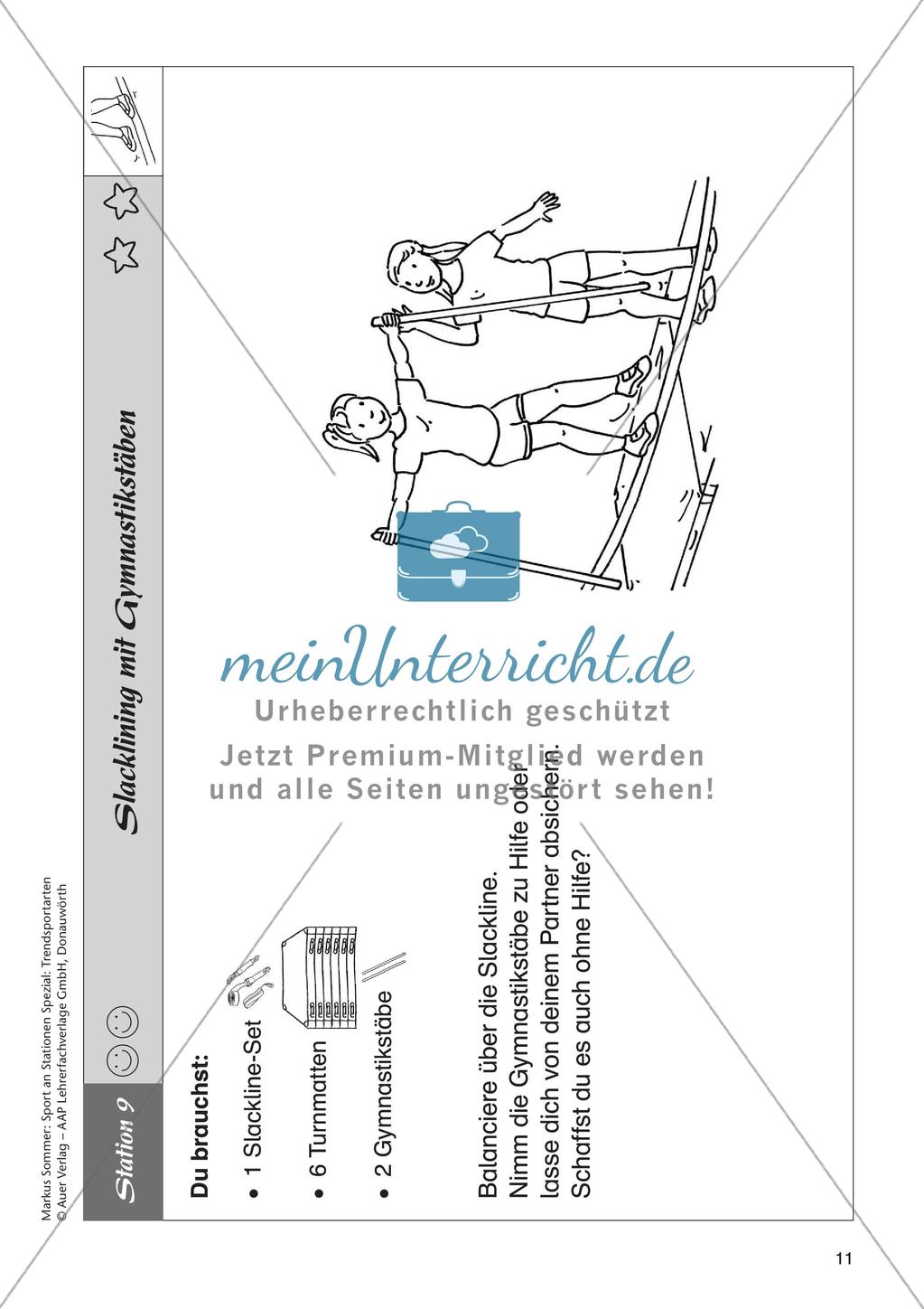 Sport an Stationen - Slacklining Preview 13