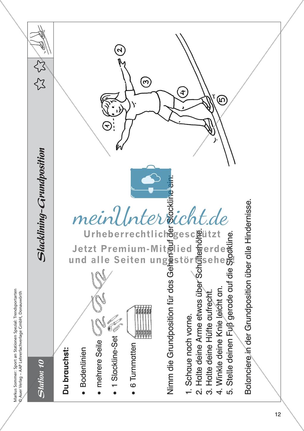 Sport an Stationen - Slacklining Preview 14