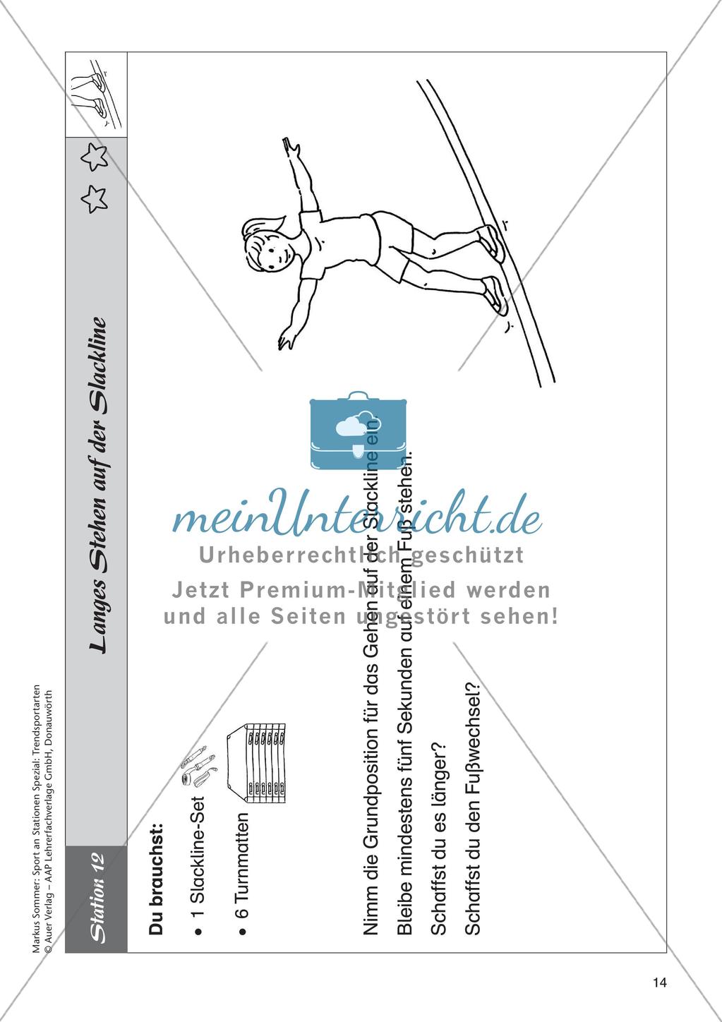 Sport an Stationen - Slacklining Preview 16