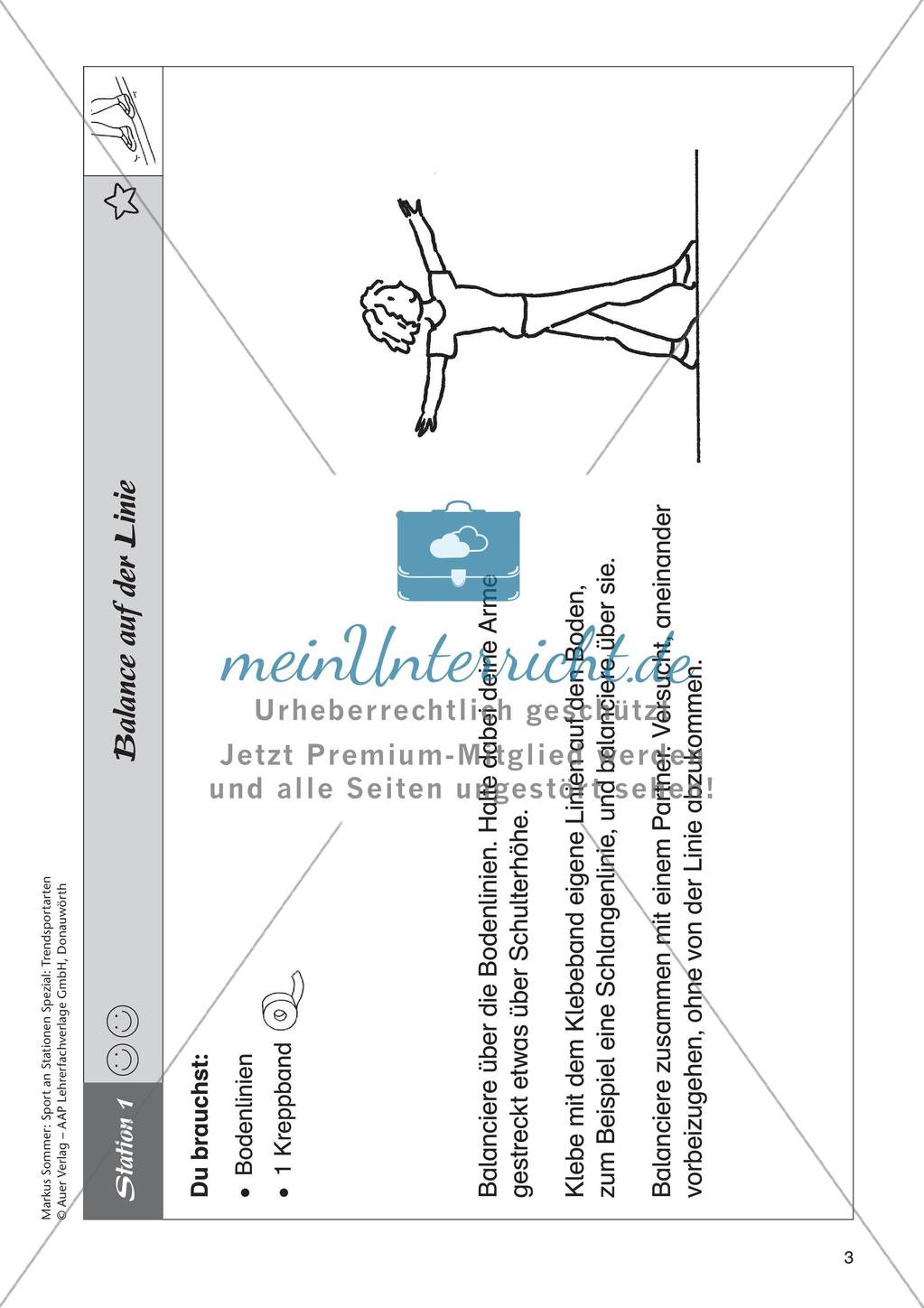 Sport an Stationen - Slacklining Preview 5