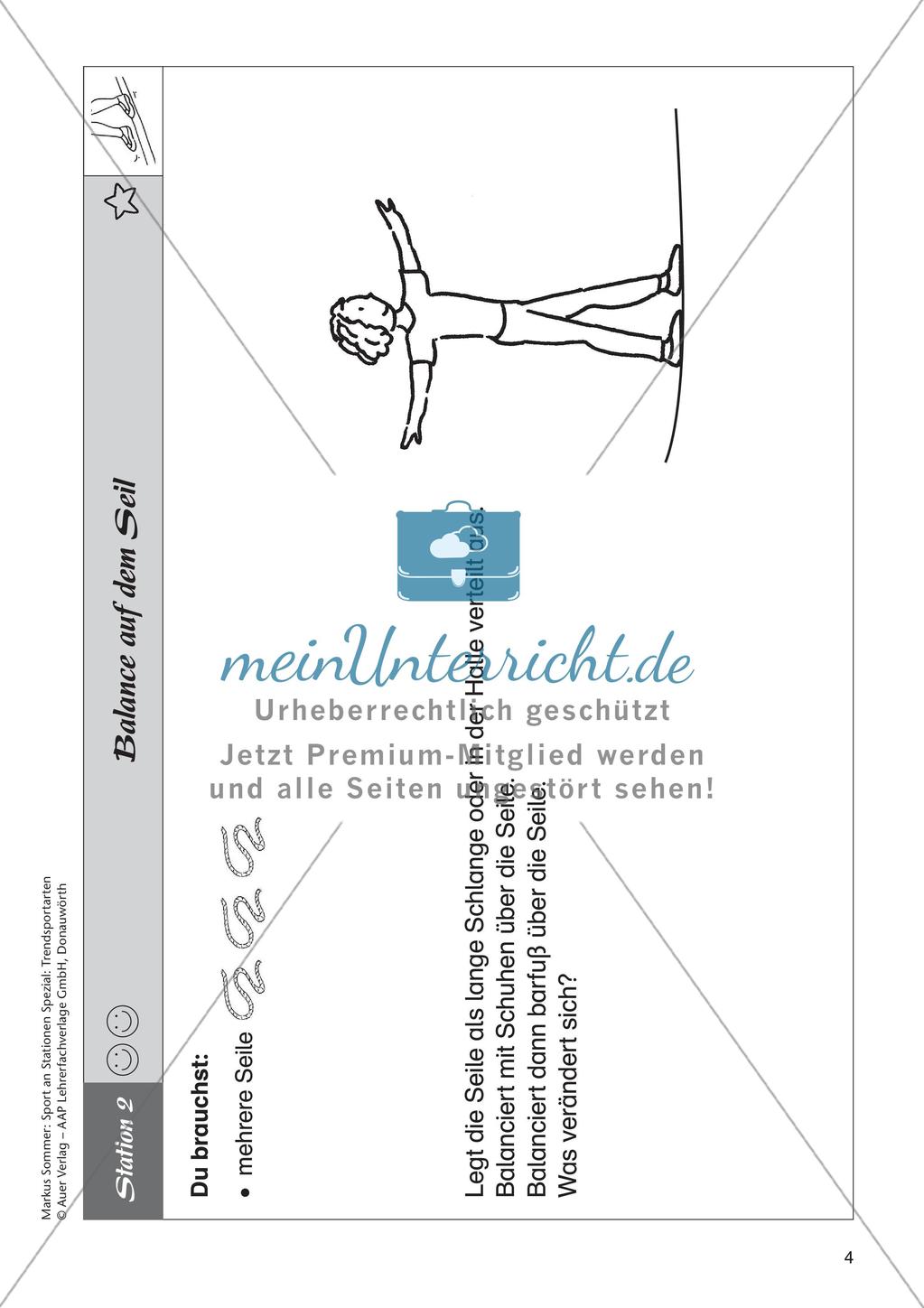 Sport an Stationen - Slacklining Preview 6