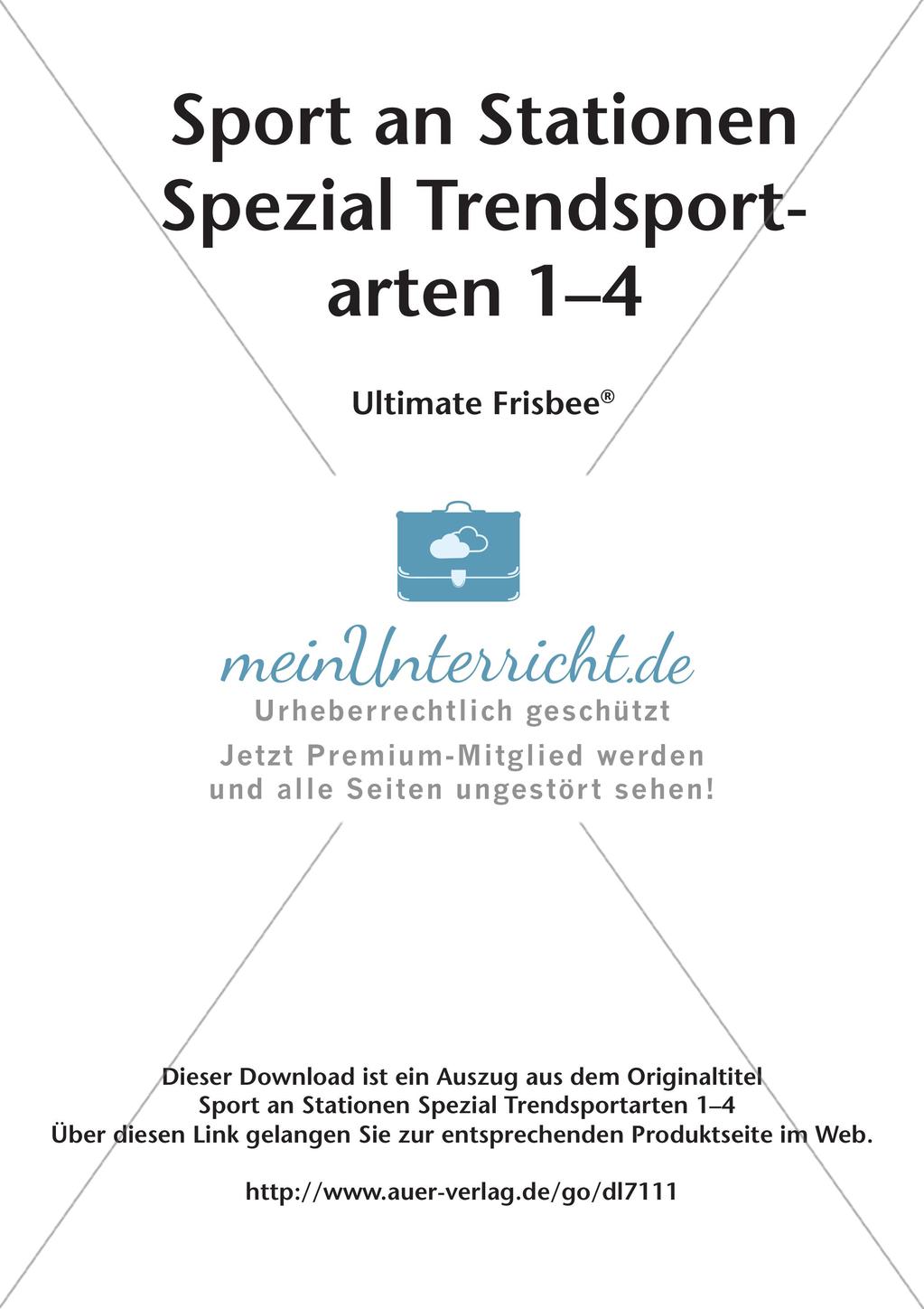 Sport an Stationen - Ultimate Frisbee Preview 2