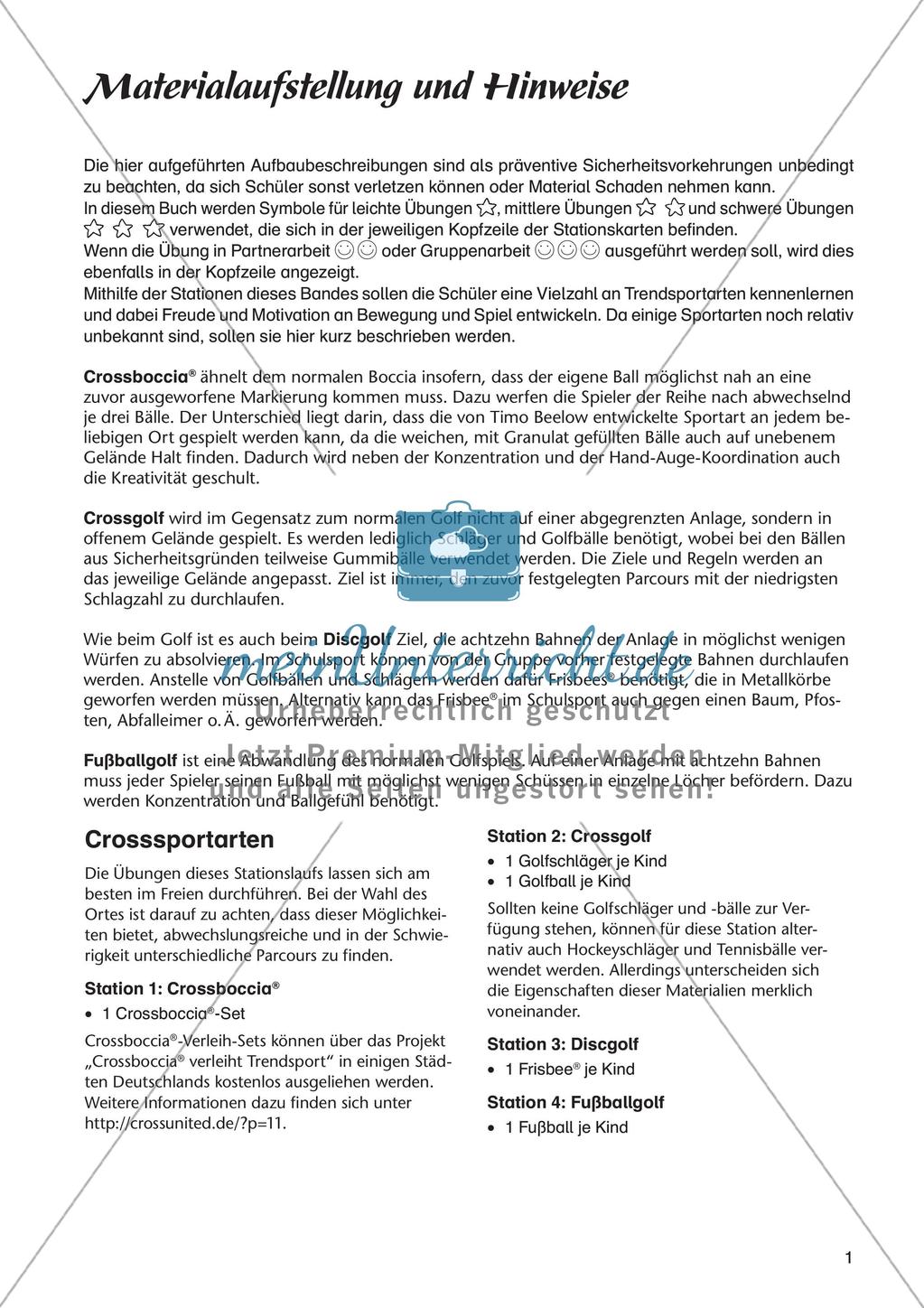 Sport an Stationen Spezial - Crossboccia, Crossgolf, Discogolf, Fußballgolf Preview 3