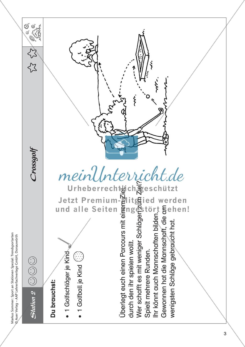 Sport an Stationen Spezial - Crossboccia, Crossgolf, Discogolf, Fußballgolf Preview 5