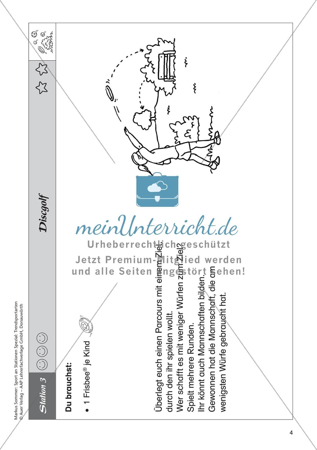 Sport an Stationen Spezial - Crossboccia, Crossgolf, Discogolf, Fußballgolf Preview 6