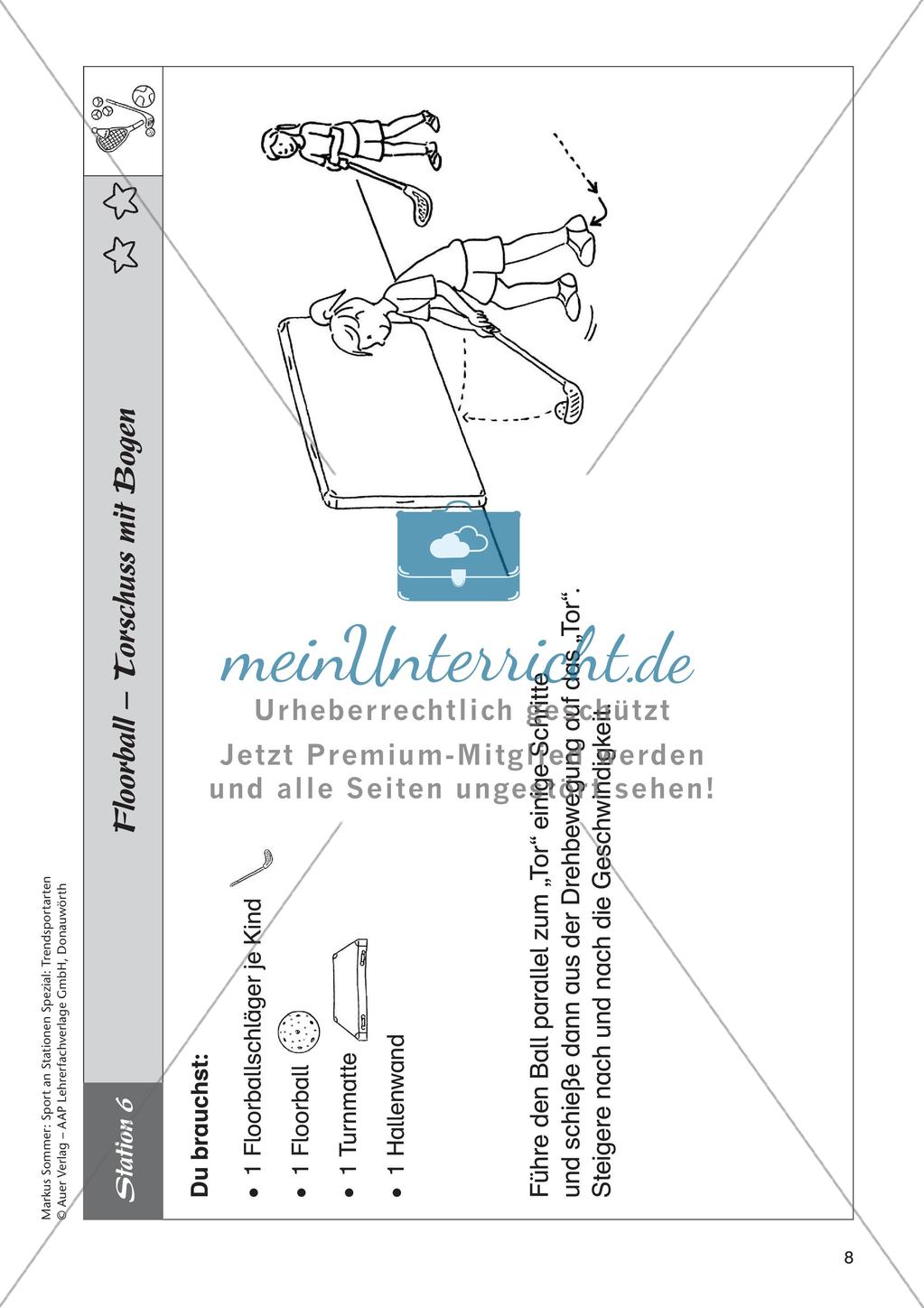 Sport an Stationen - Tchoukball, Floorball, Speed Badminton, Jonglieren Preview 10