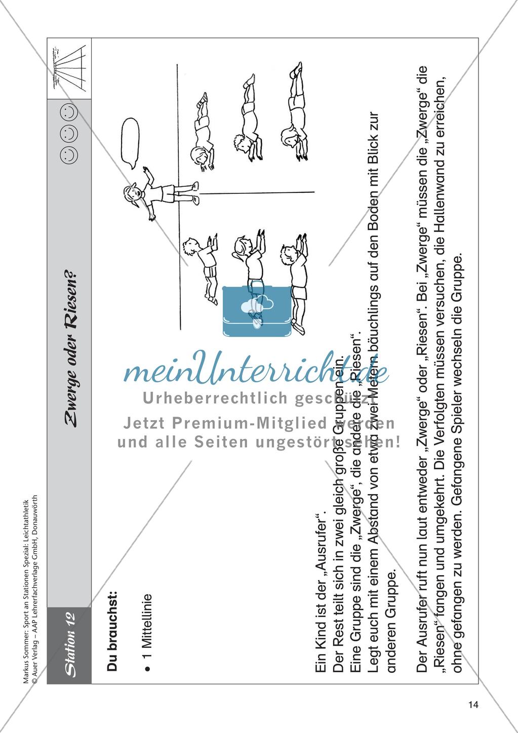 Sport an Stationen - Leichtathletik - Laufen: Sprint Preview 16