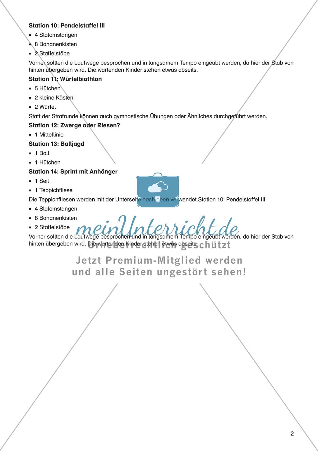 Sport an Stationen - Leichtathletik - Laufen: Sprint Preview 4