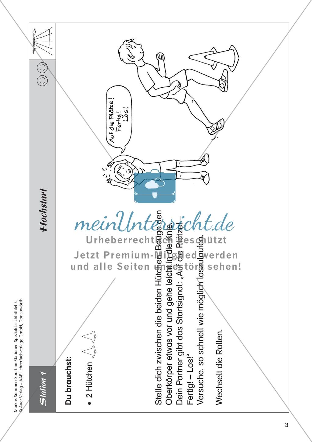Sport an Stationen - Leichtathletik - Laufen: Sprint Preview 5