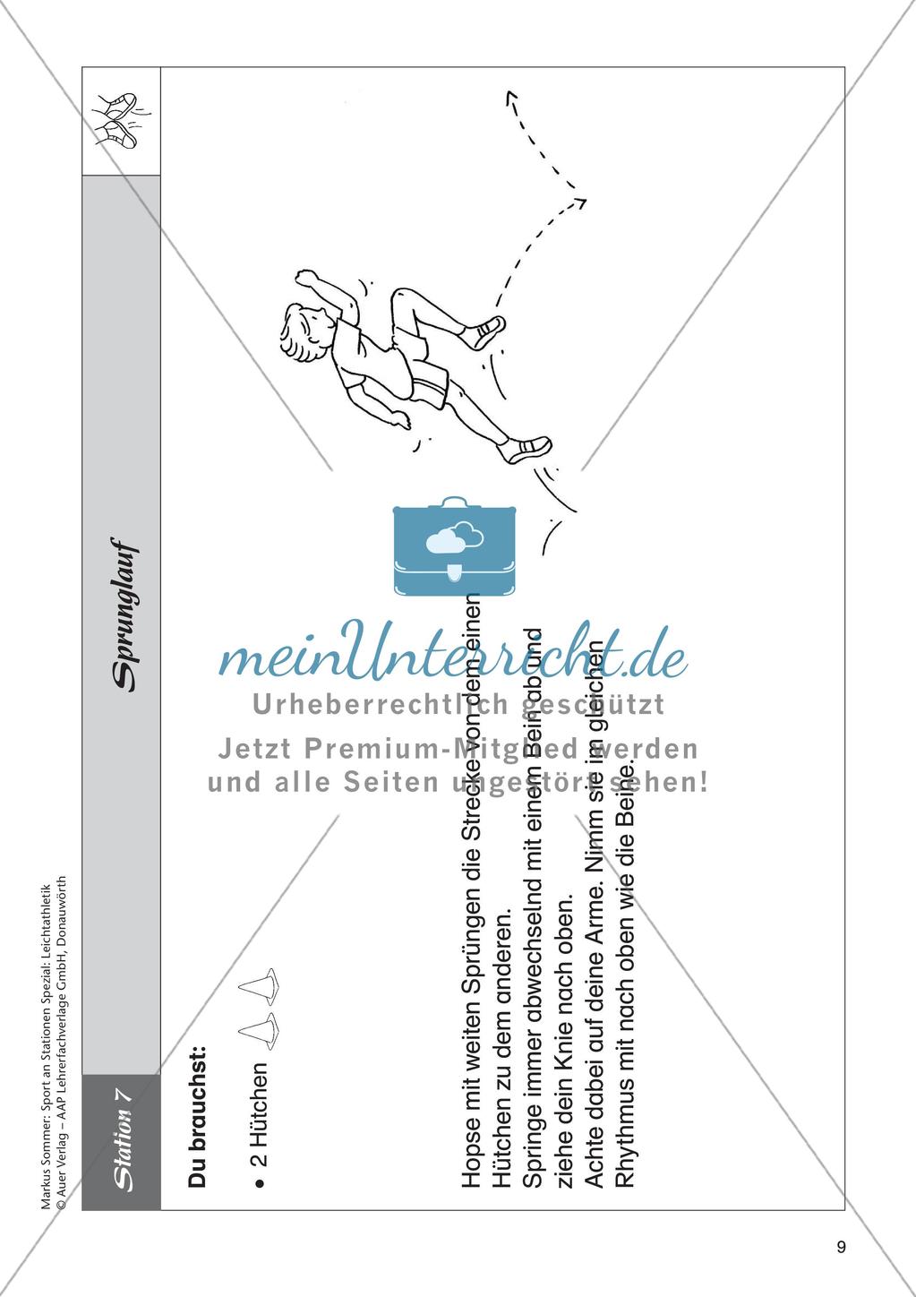 Sport an Stationen - Leichtathletik - Springen Preview 11