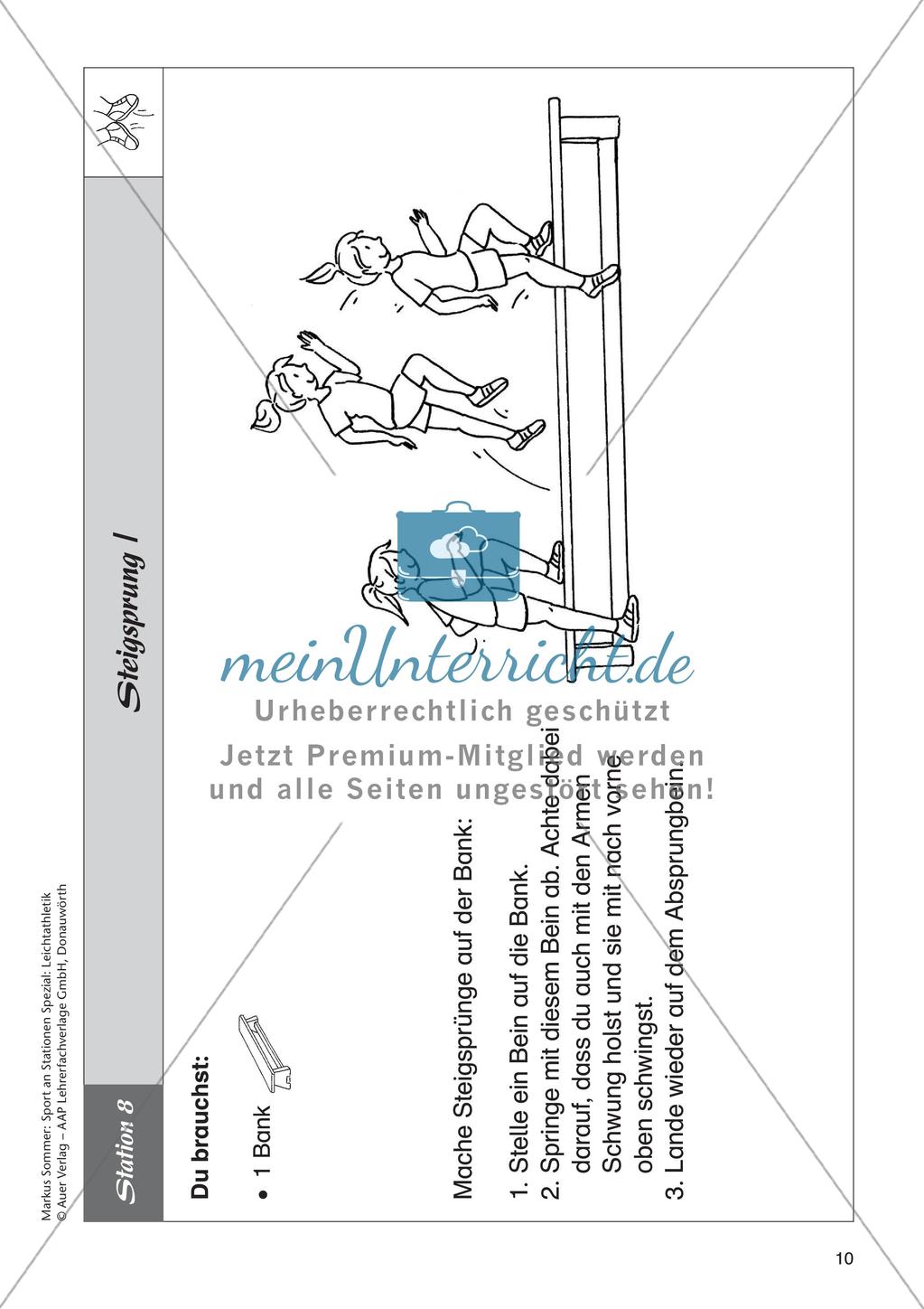 Sport an Stationen - Leichtathletik - Springen Preview 12
