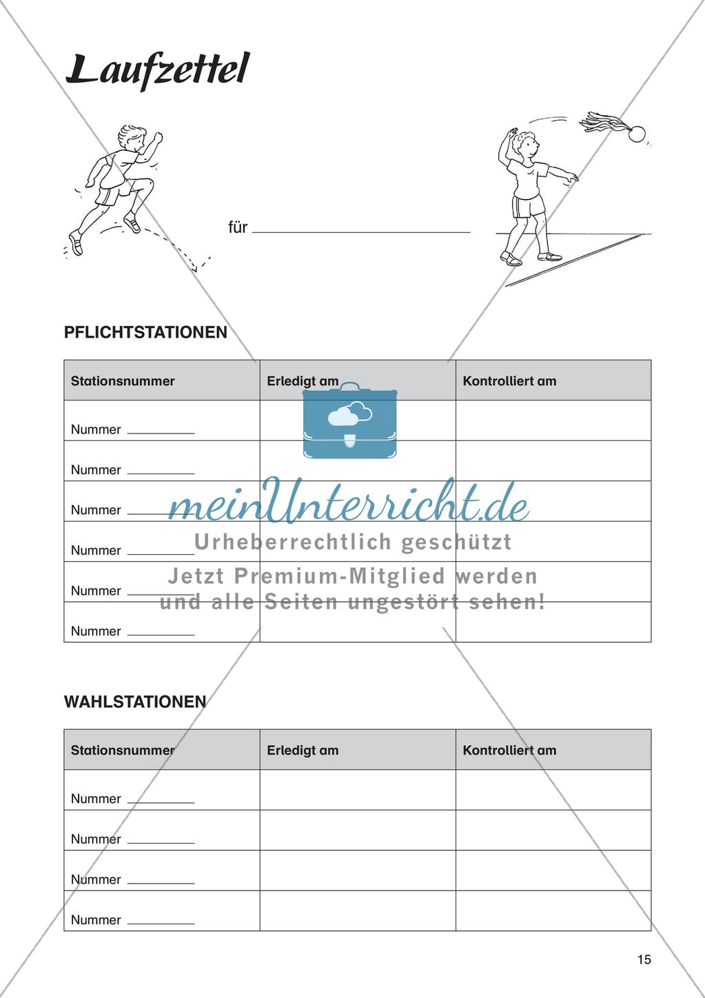 Sport an Stationen - Leichtathletik - Springen Preview 17