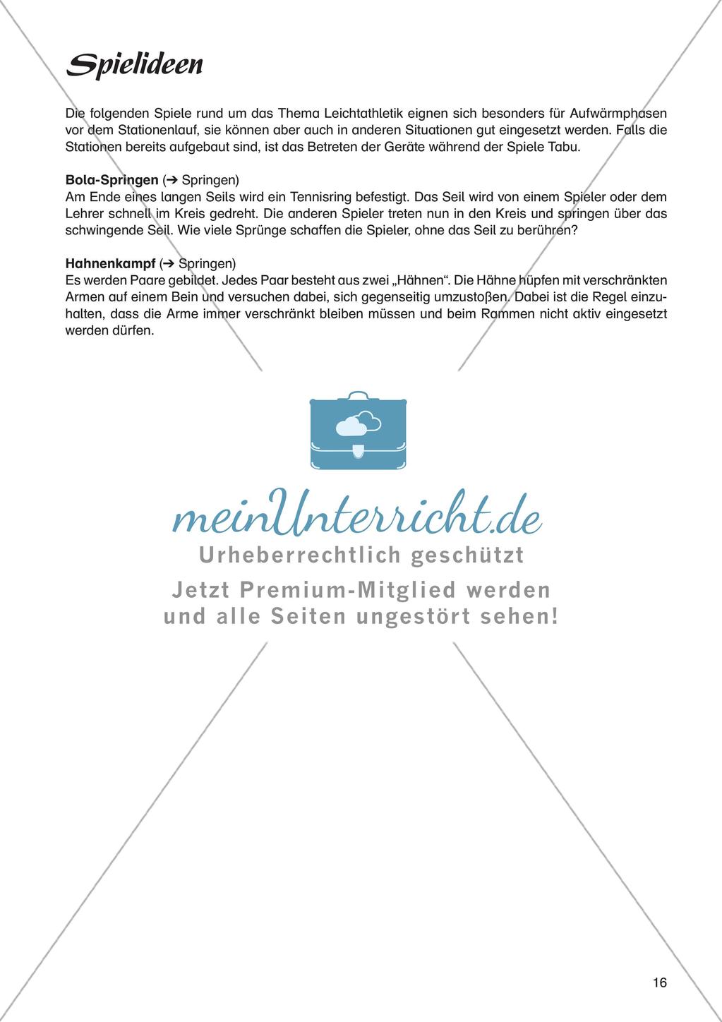 Sport an Stationen - Leichtathletik - Springen Preview 18