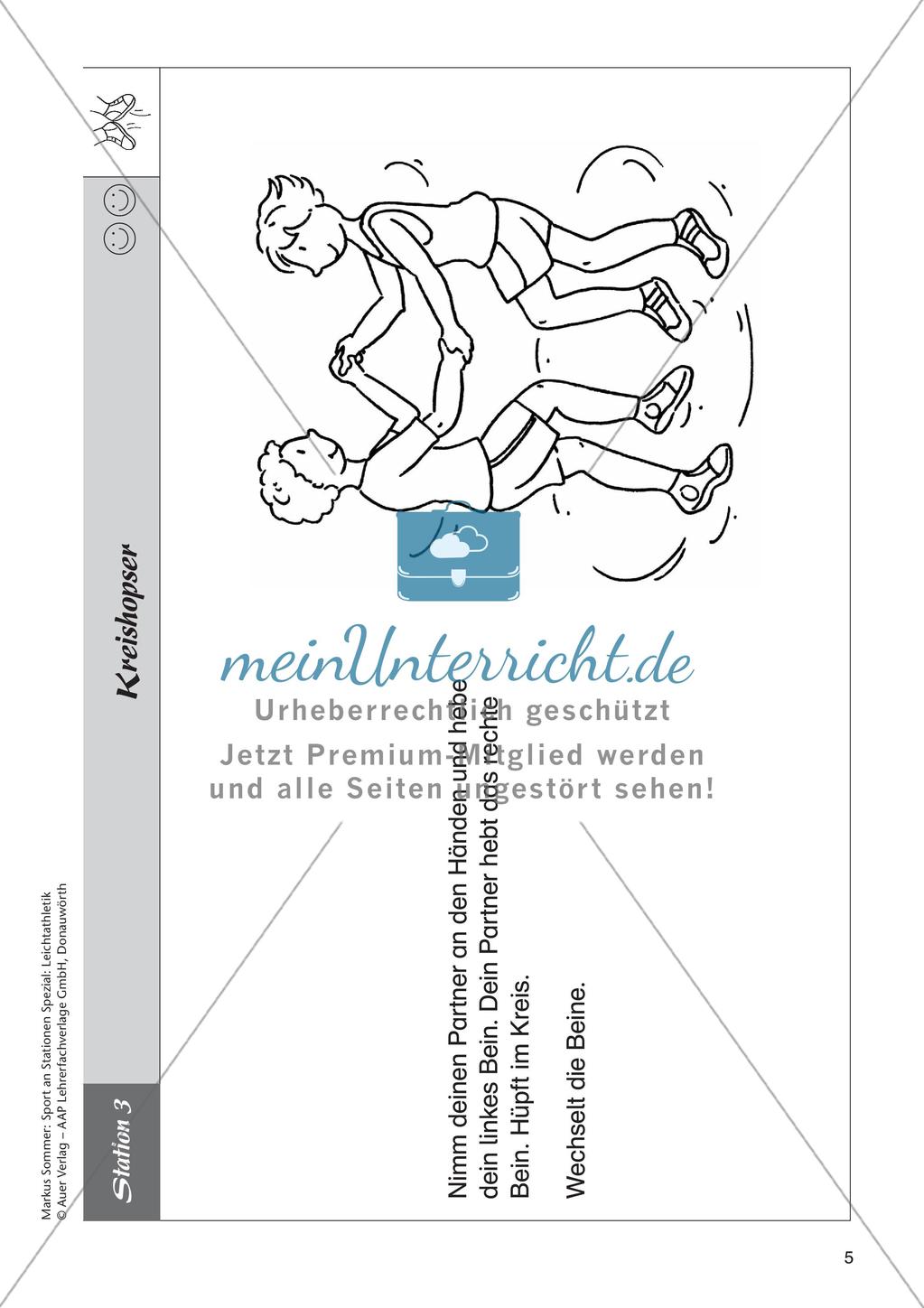 Sport an Stationen - Leichtathletik - Springen Preview 7