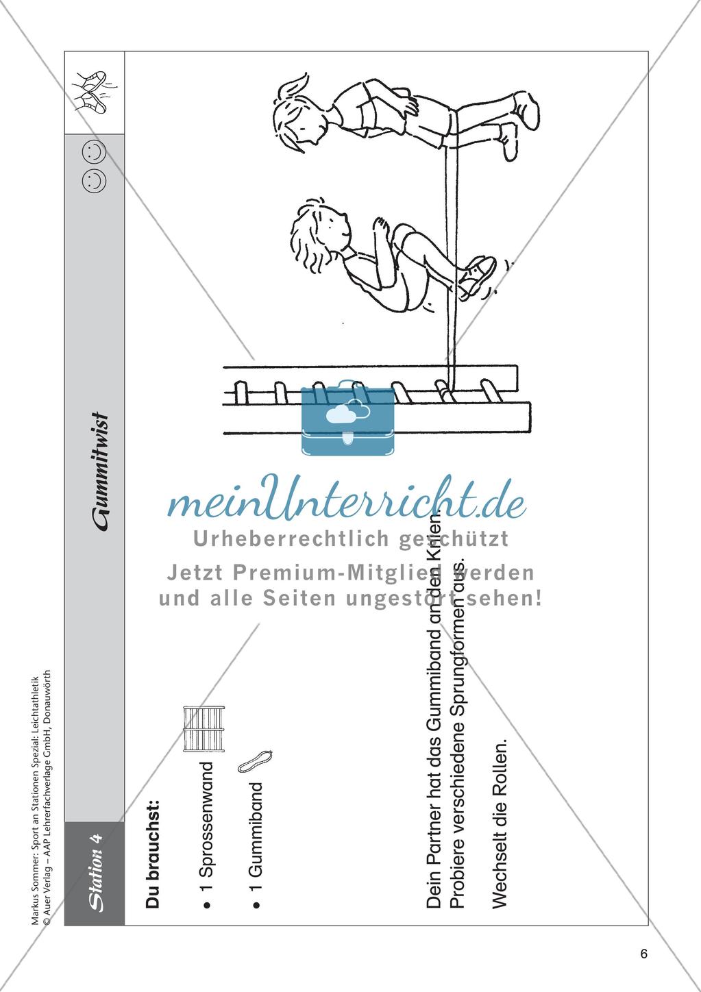Sport an Stationen - Leichtathletik - Springen Preview 8