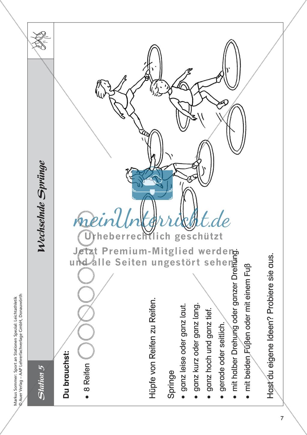 Sport an Stationen - Leichtathletik - Springen Preview 9