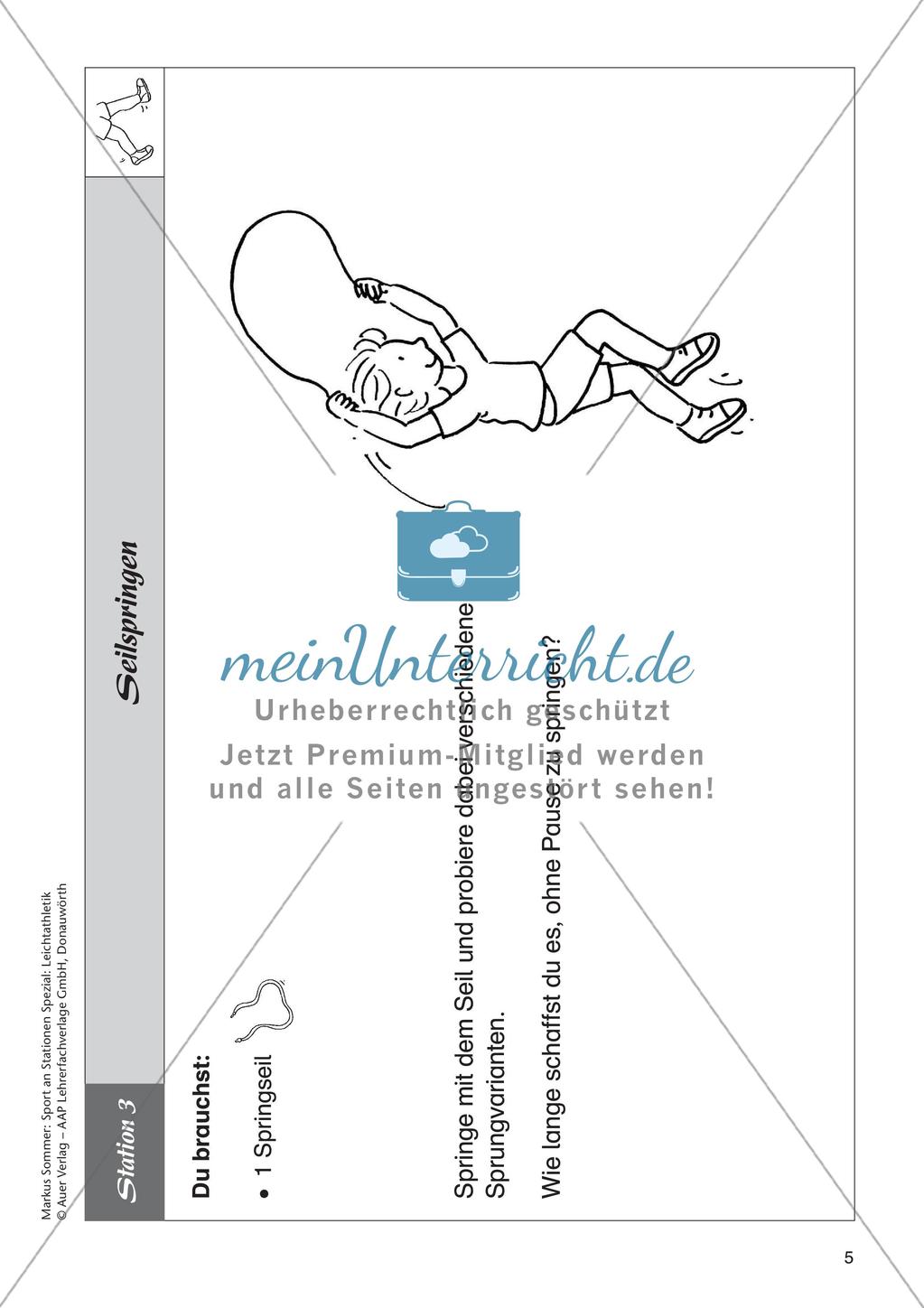 Sport an Stationen - Leichtathletik - Laufen: Ausdauer Preview 7