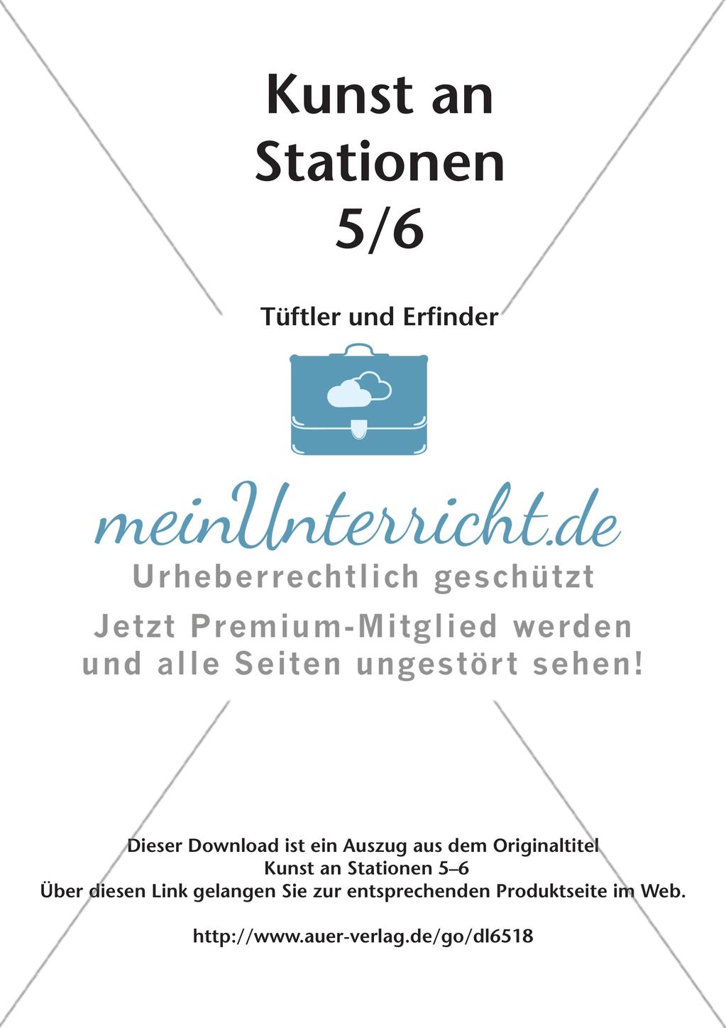 Kunst an Stationen: Tüftler und Erfinder Preview 2