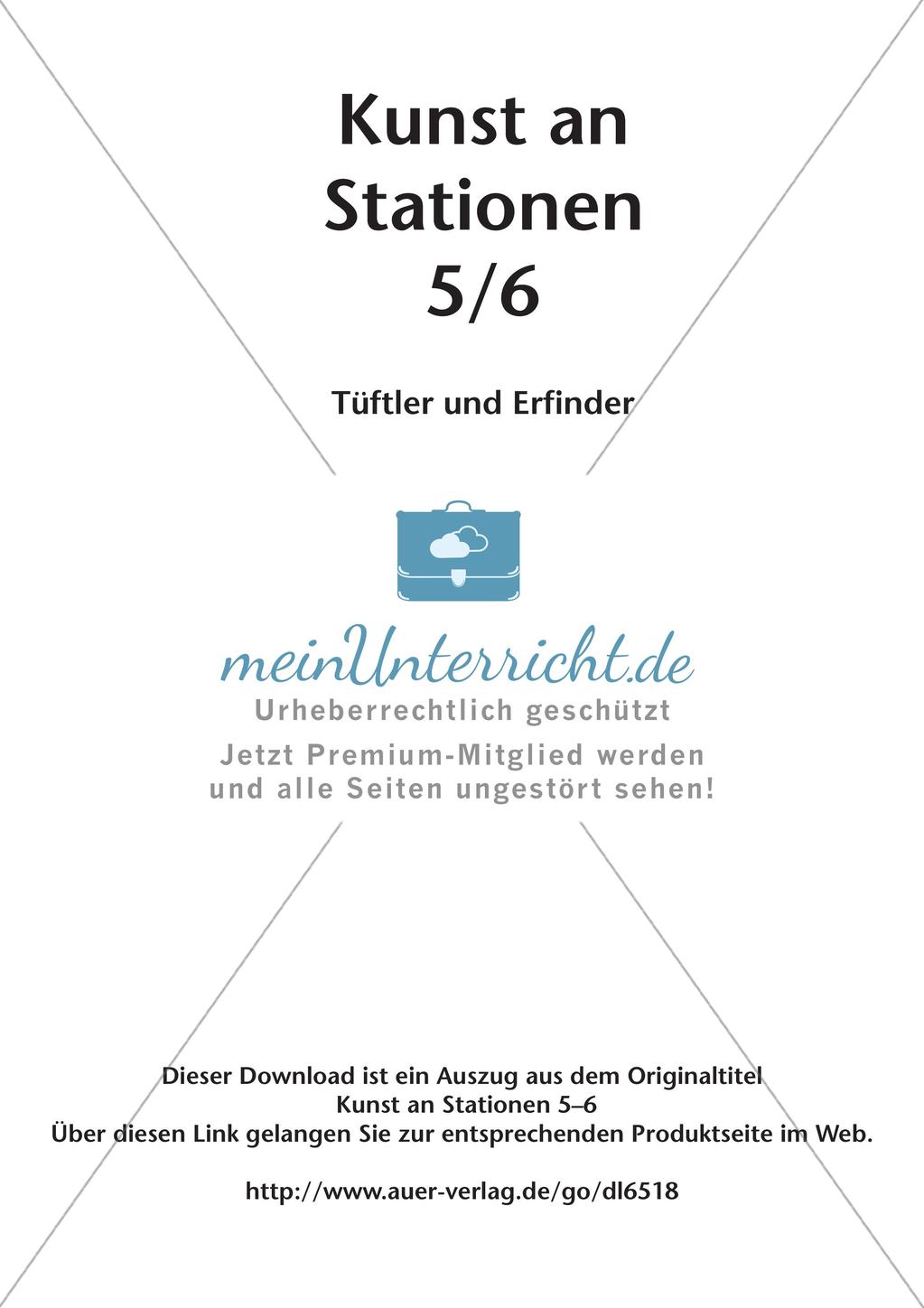 Kunst an Stationen: Tüftler und Erfinder Preview 2