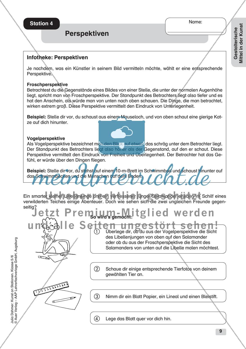 Kunst an Stationen: Gestalterische Mittel Preview 11