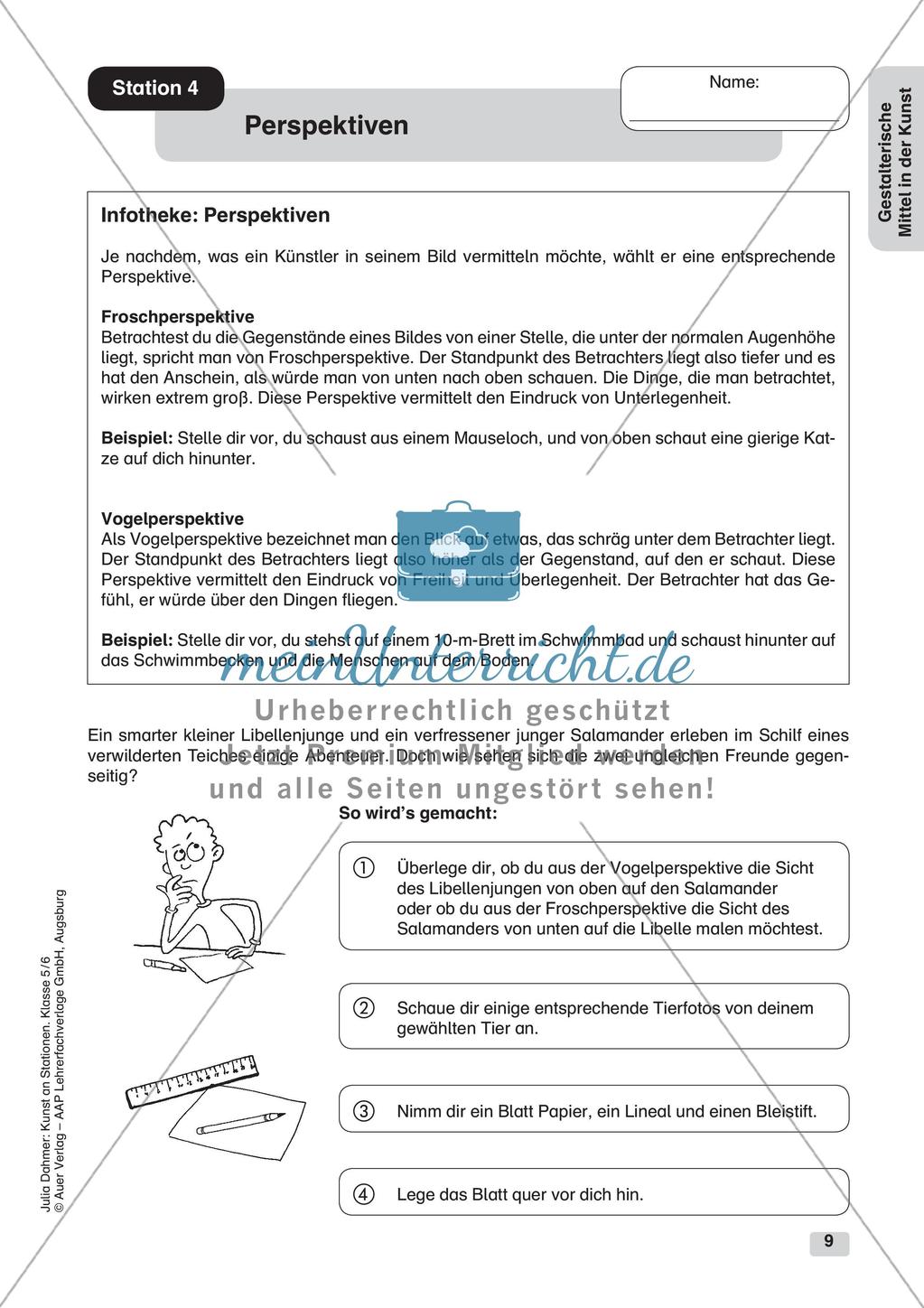 Kunst an Stationen: Gestalterische Mittel Preview 11