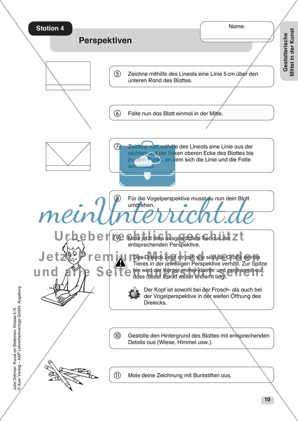 Kunst an Stationen: Gestalterische Mittel Preview 12