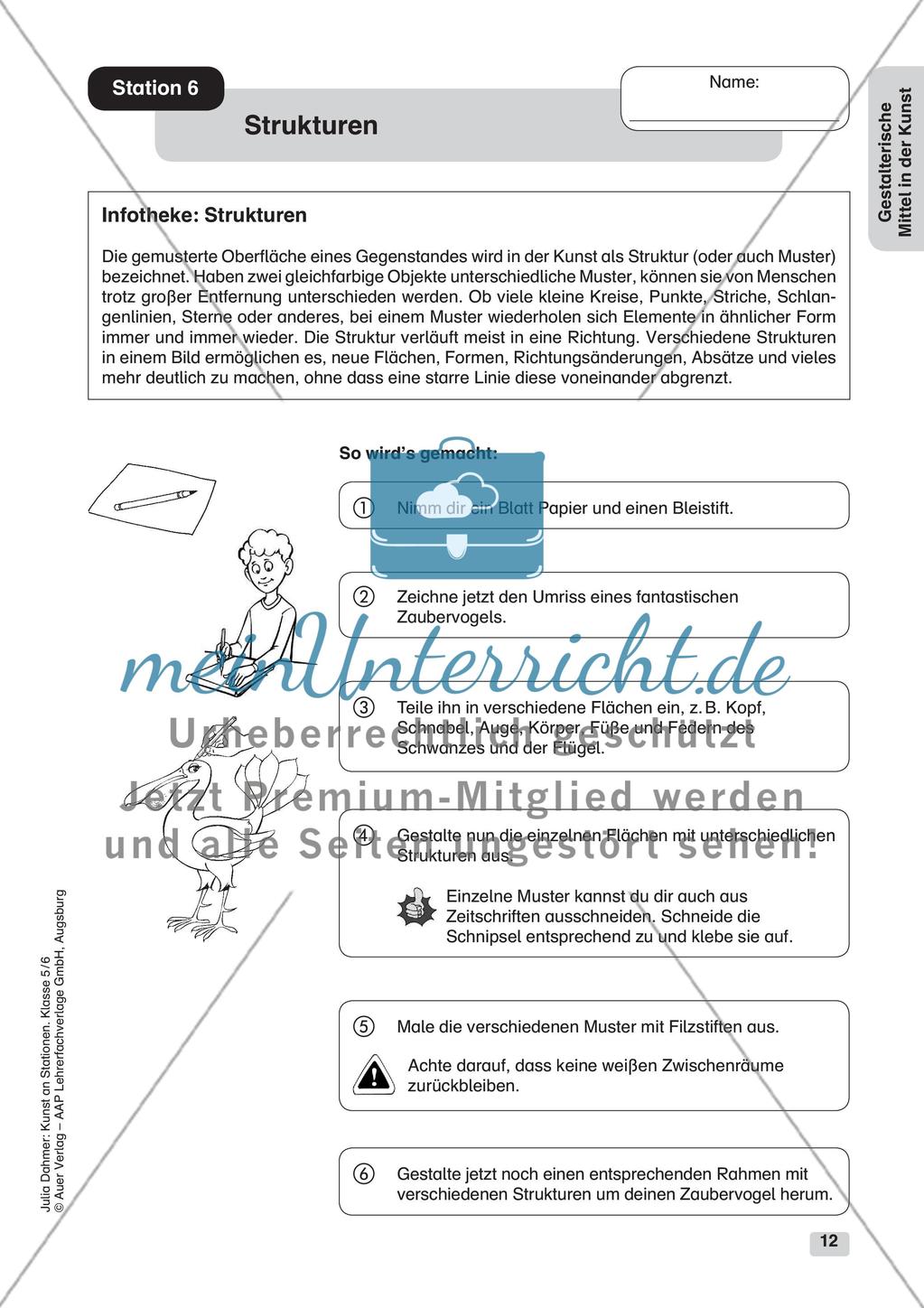 Kunst an Stationen: Gestalterische Mittel Preview 14
