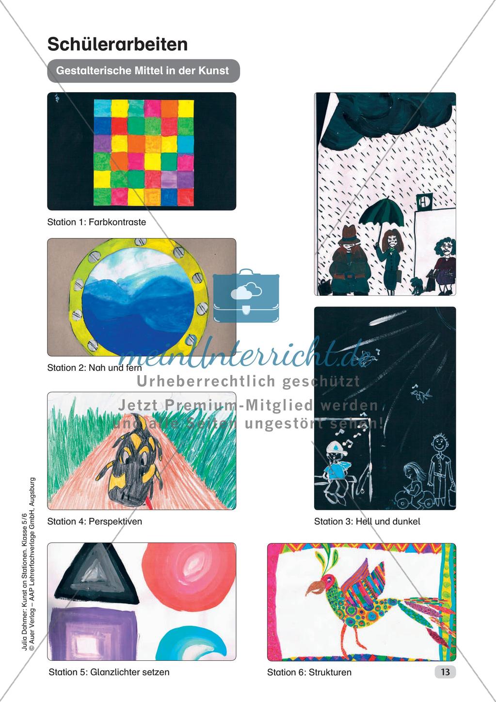 Kunst an Stationen: Gestalterische Mittel Preview 15