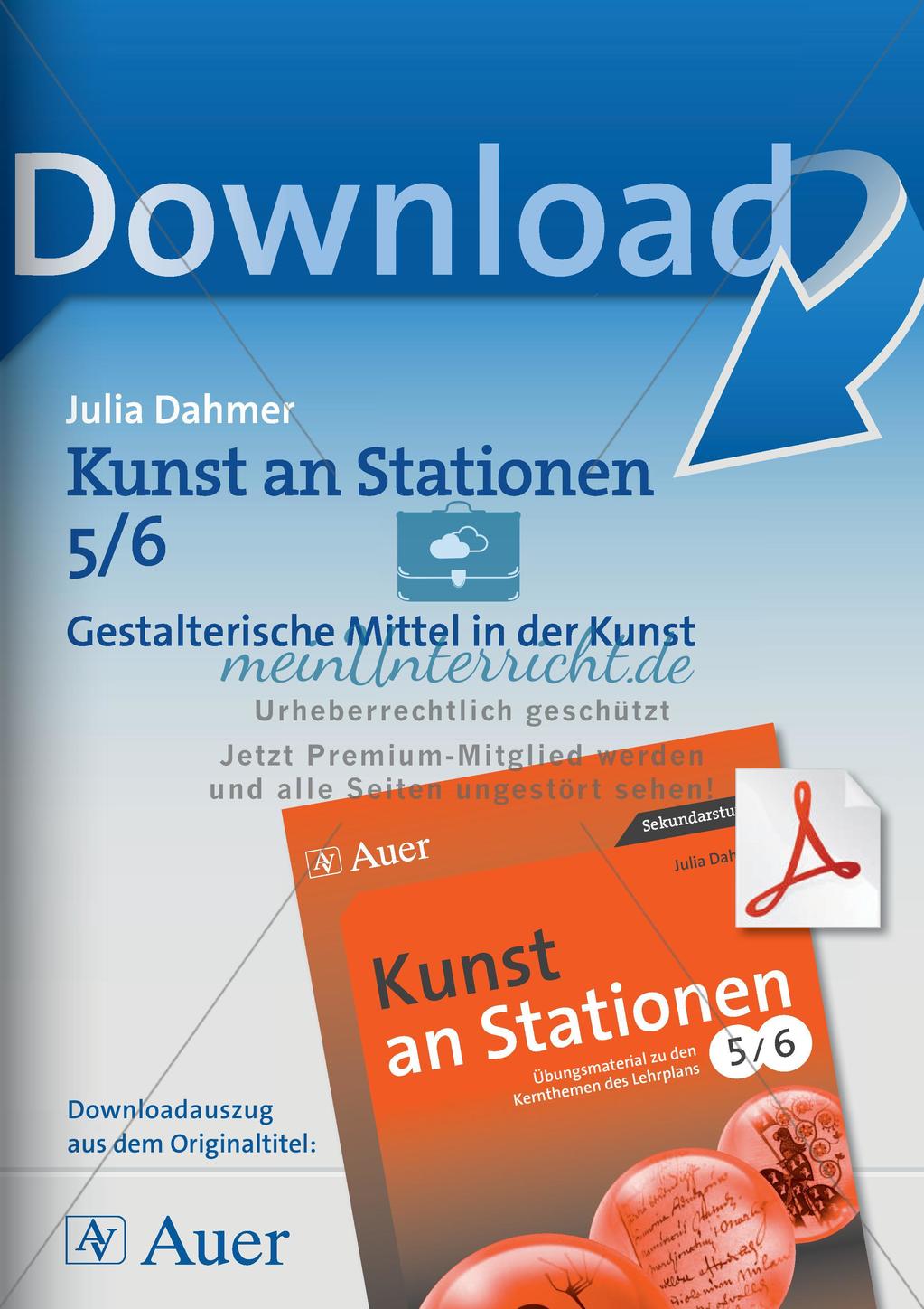 Kunst an Stationen: Gestalterische Mittel Preview 1