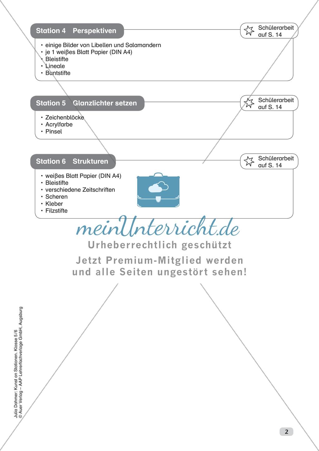 Kunst an Stationen: Gestalterische Mittel Preview 4
