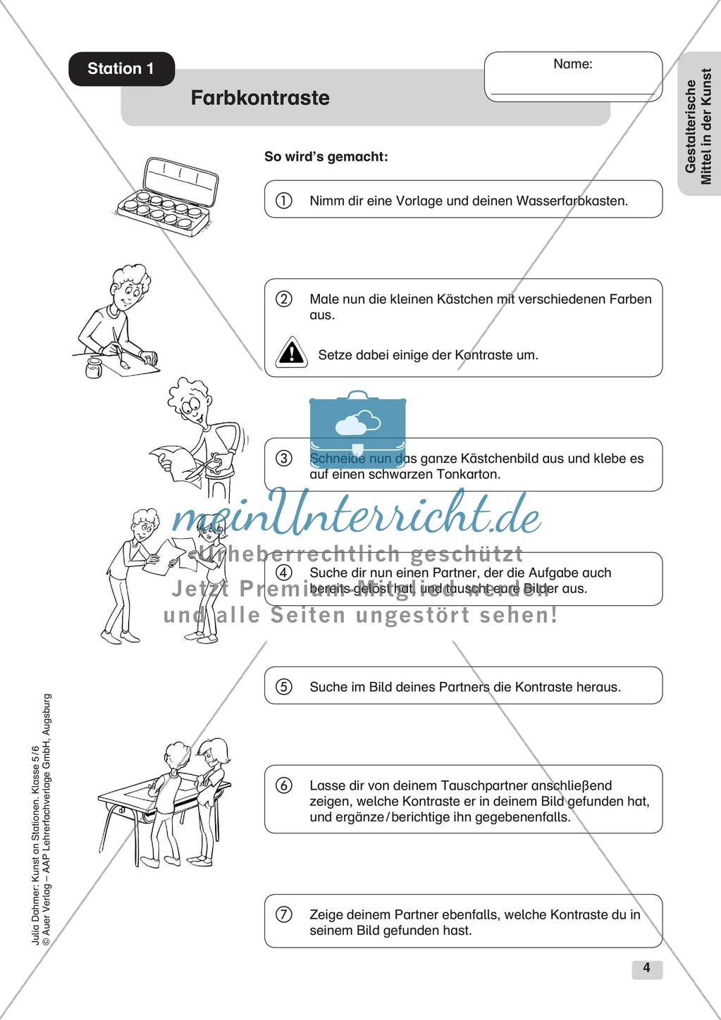Kunst an Stationen: Gestalterische Mittel Preview 6
