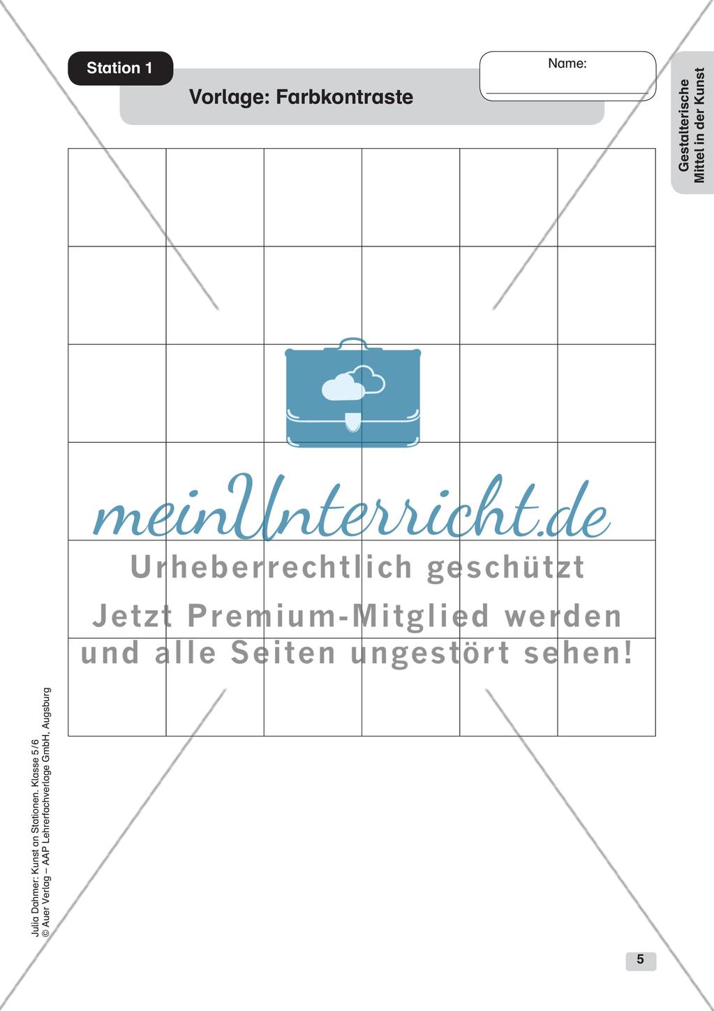 Kunst an Stationen: Gestalterische Mittel Preview 7