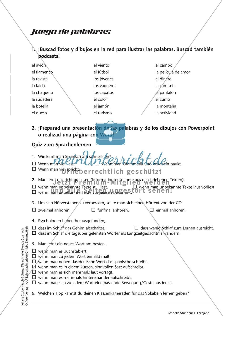 Wortschatz aufbauen Preview 8