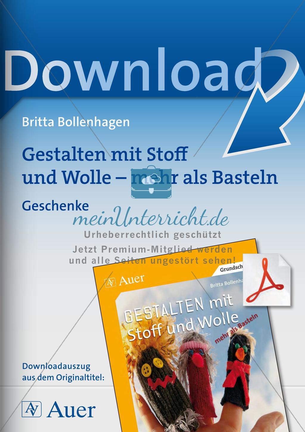 Gestalten mit Stoff und Wolle: Geschenke Preview 1