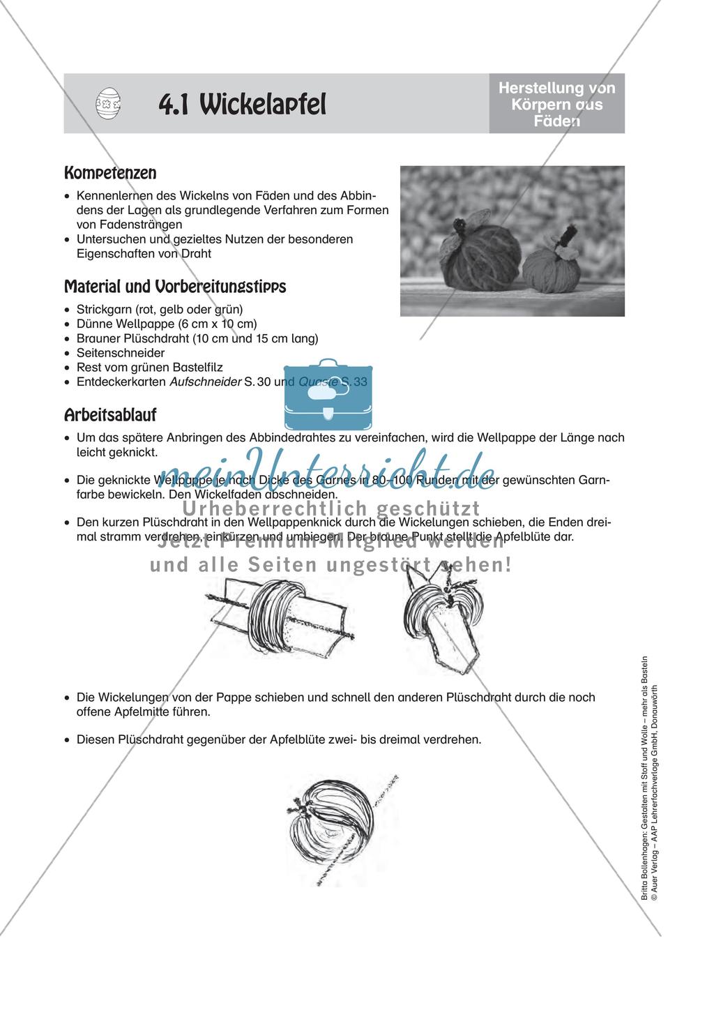 Gestalten mit Stoff und Wolle: Dekorationen Preview 12