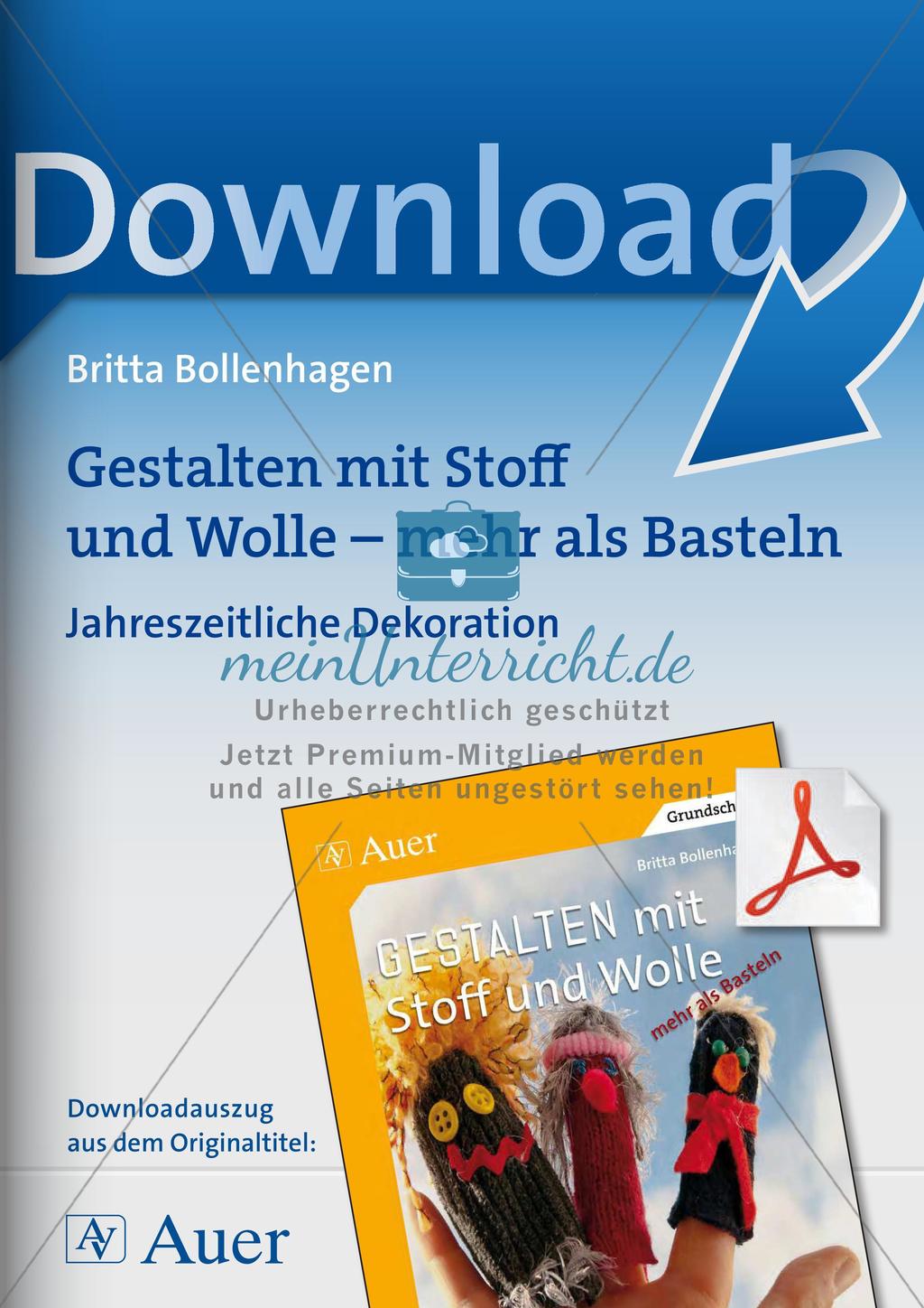 Gestalten mit Stoff und Wolle: Dekorationen Preview 1