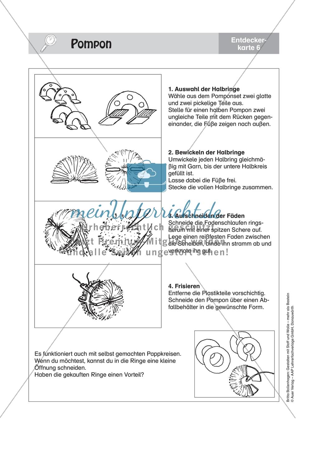 Gestalten mit Stoff und Wolle: Dekorationen Preview 9