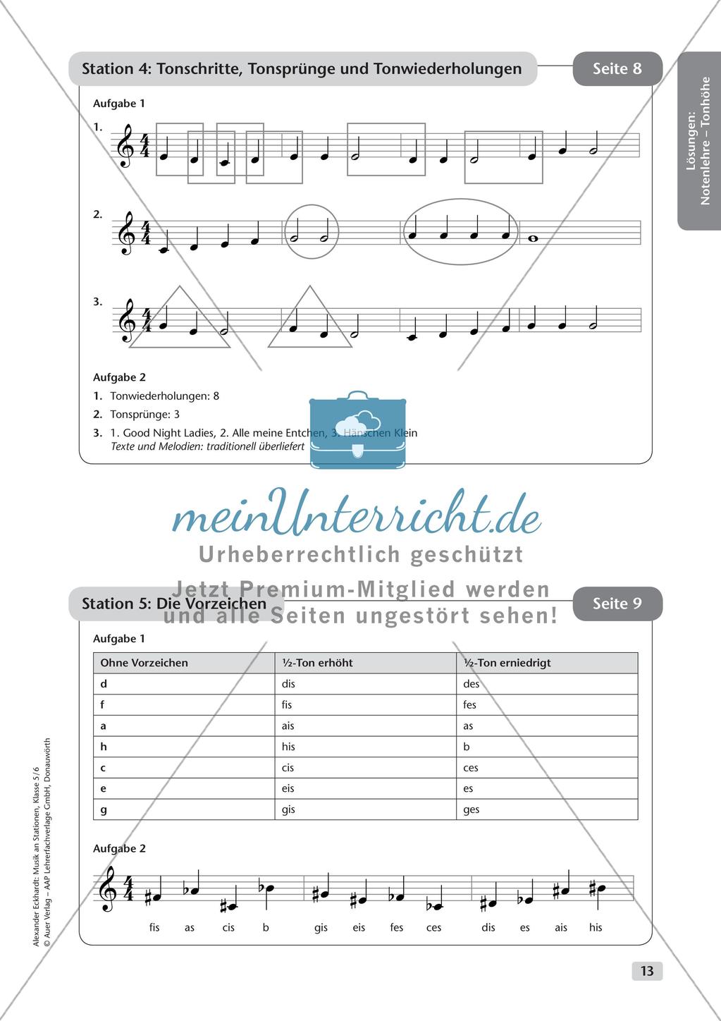 Musik an Stationen: Notenlehre Preview 15