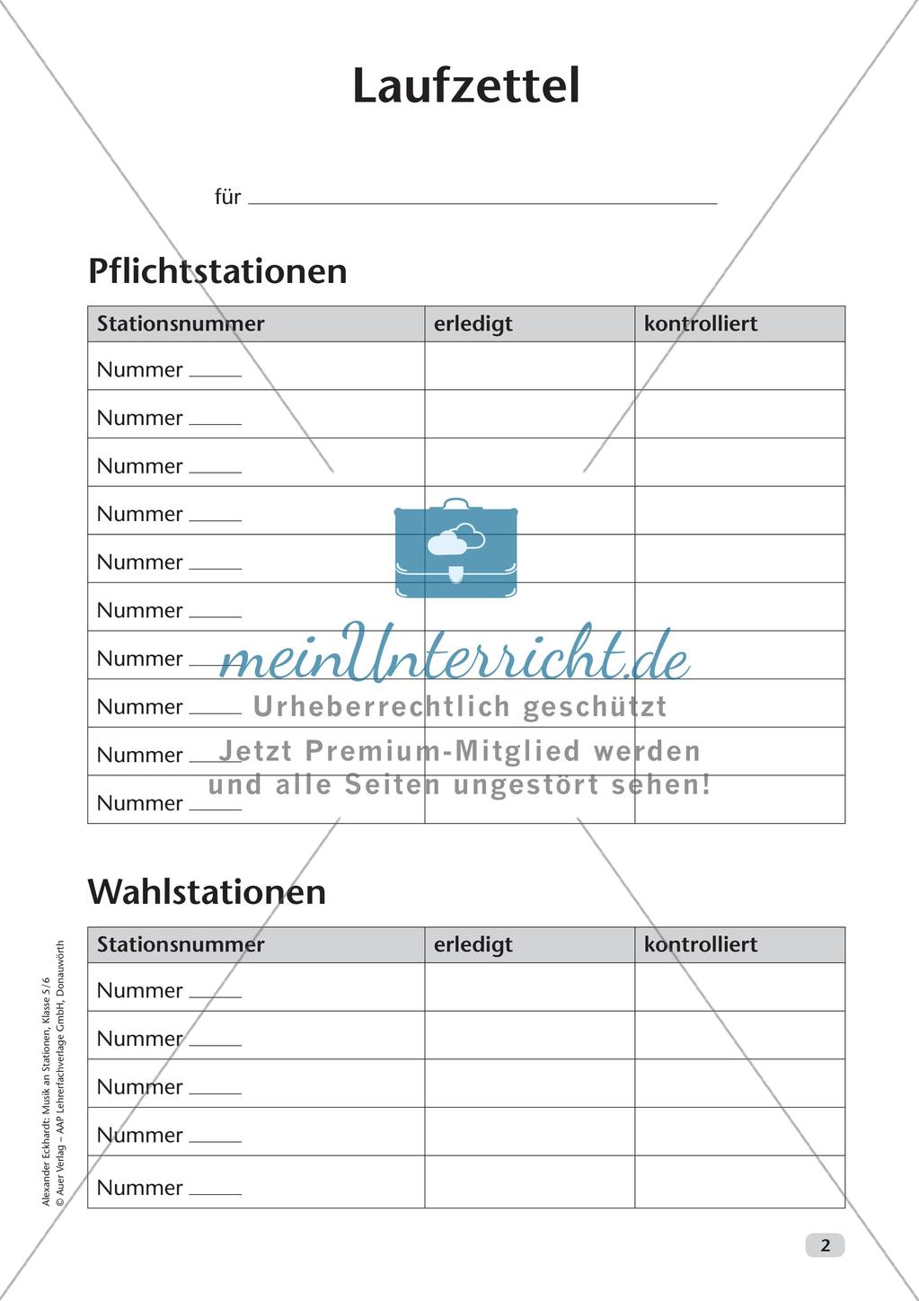 Musik an Stationen: Notenlehre Preview 4