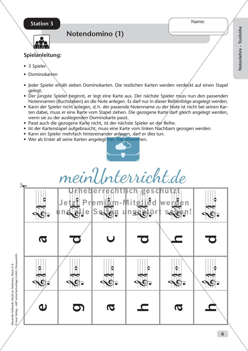Musik an Stationen: Notenlehre Preview 8