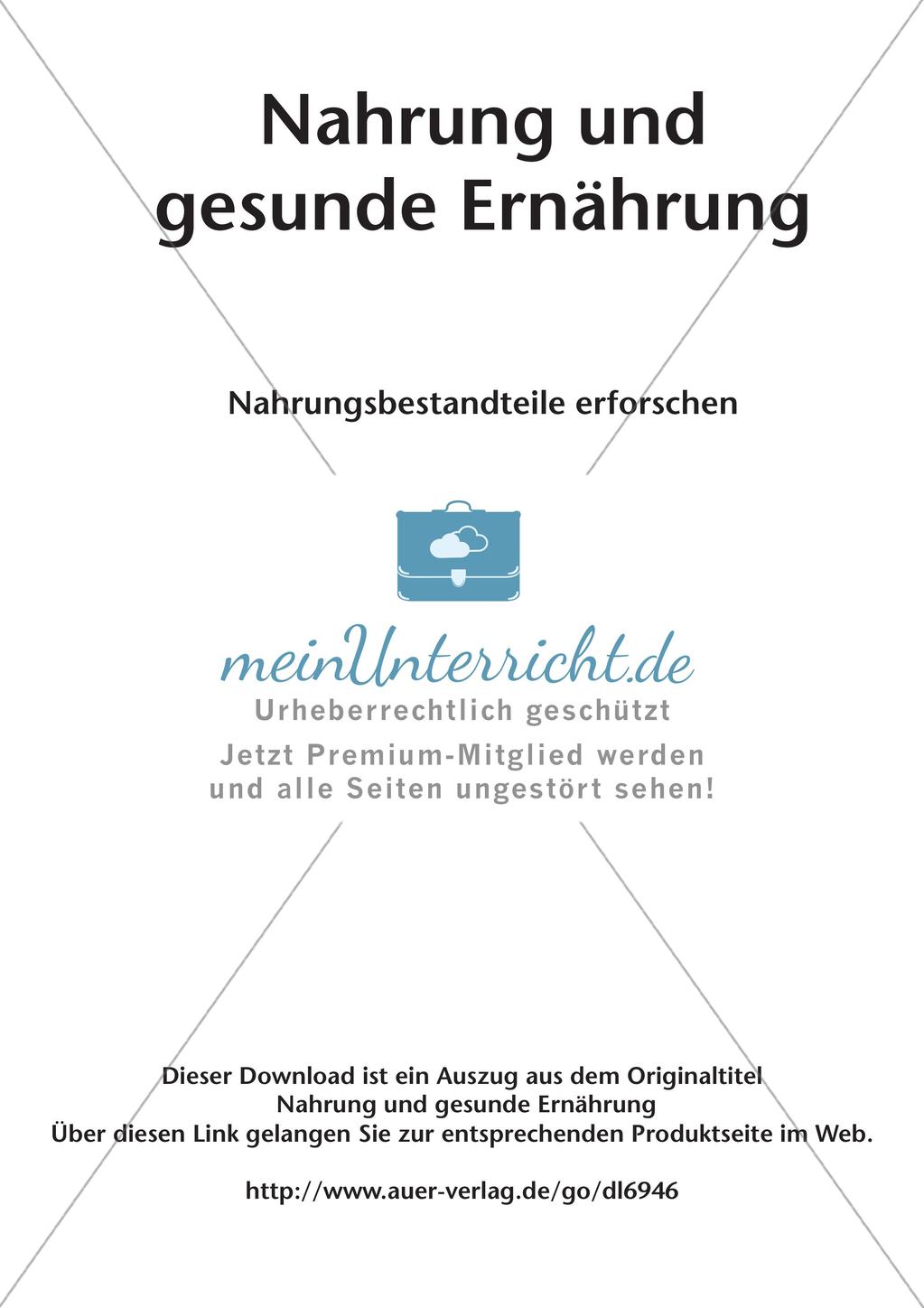 Gesunde Ernährung: Nahrungsbestandteile erforschen Preview 2
