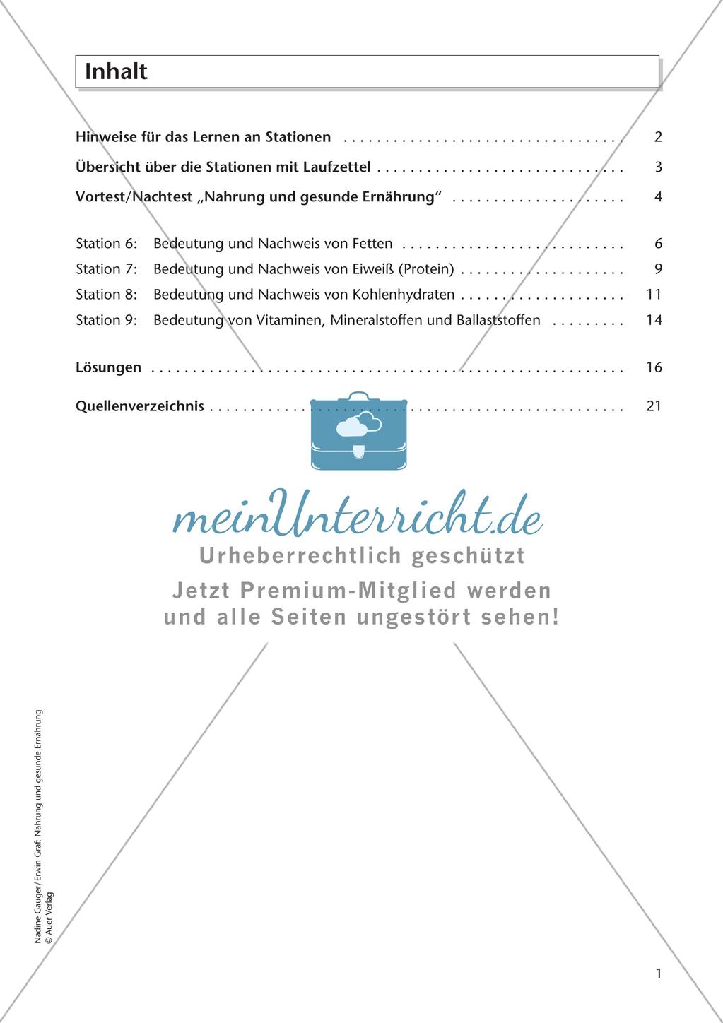 Gesunde Ernährung: Nahrungsbestandteile erforschen Preview 3