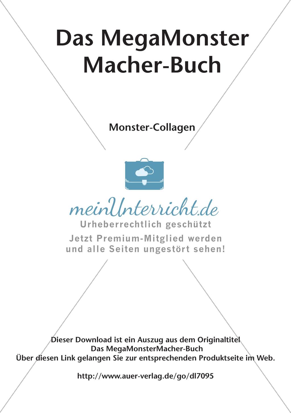 Gestalten im Themenfeld Monster: Collagen Preview 2