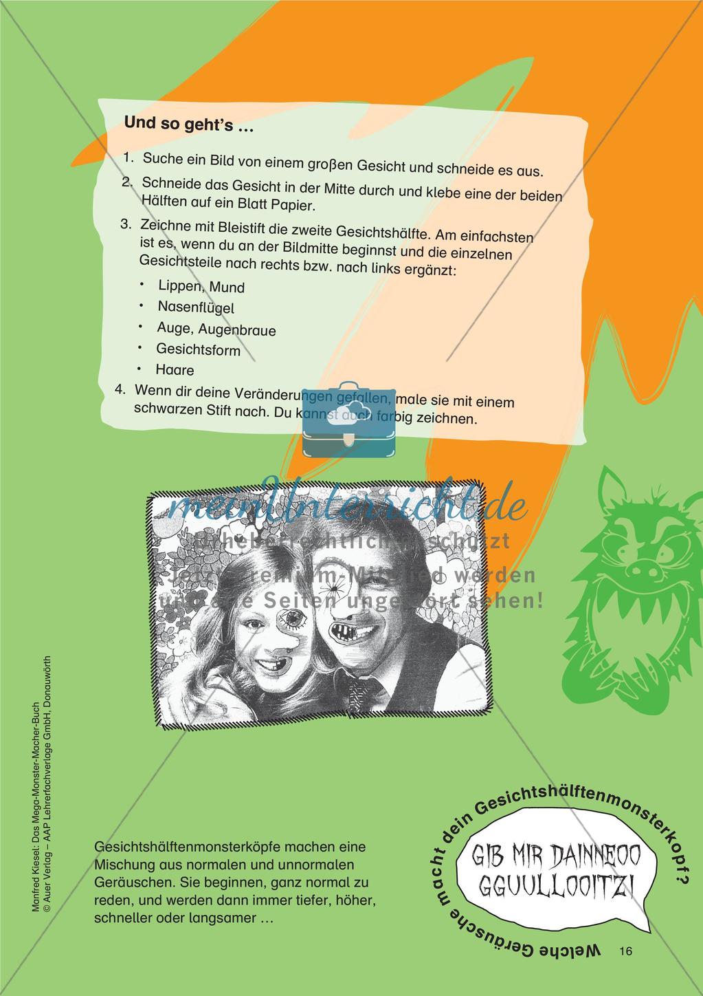 Gestalten im Themenfeld Monster: Linien und Konturen Preview 18
