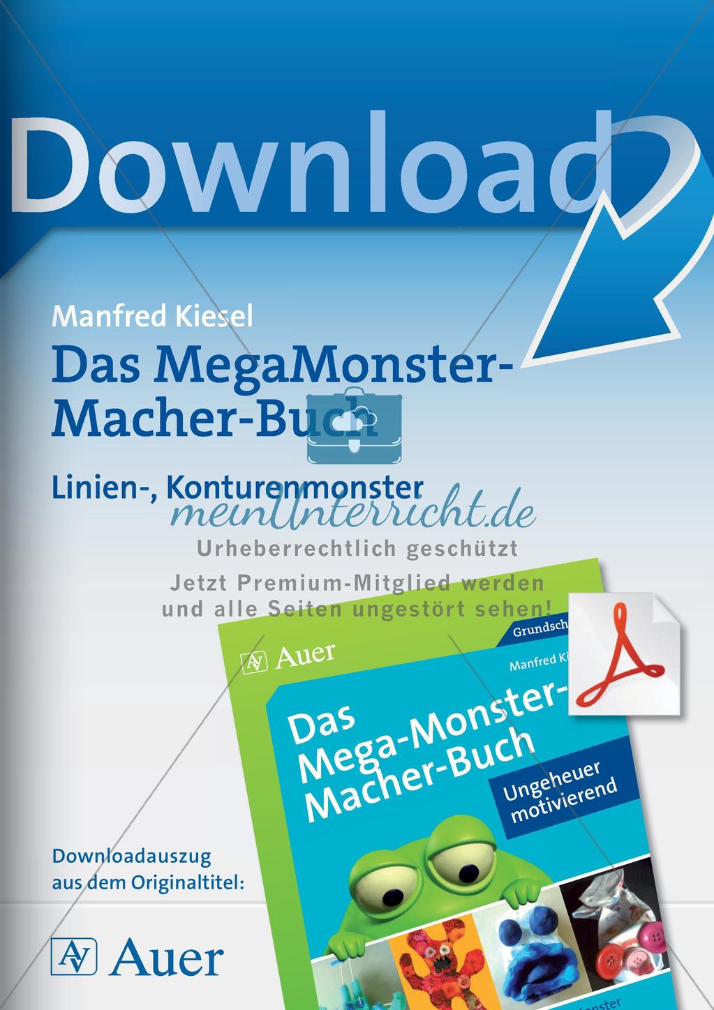 Gestalten im Themenfeld Monster: Linien und Konturen Preview 1