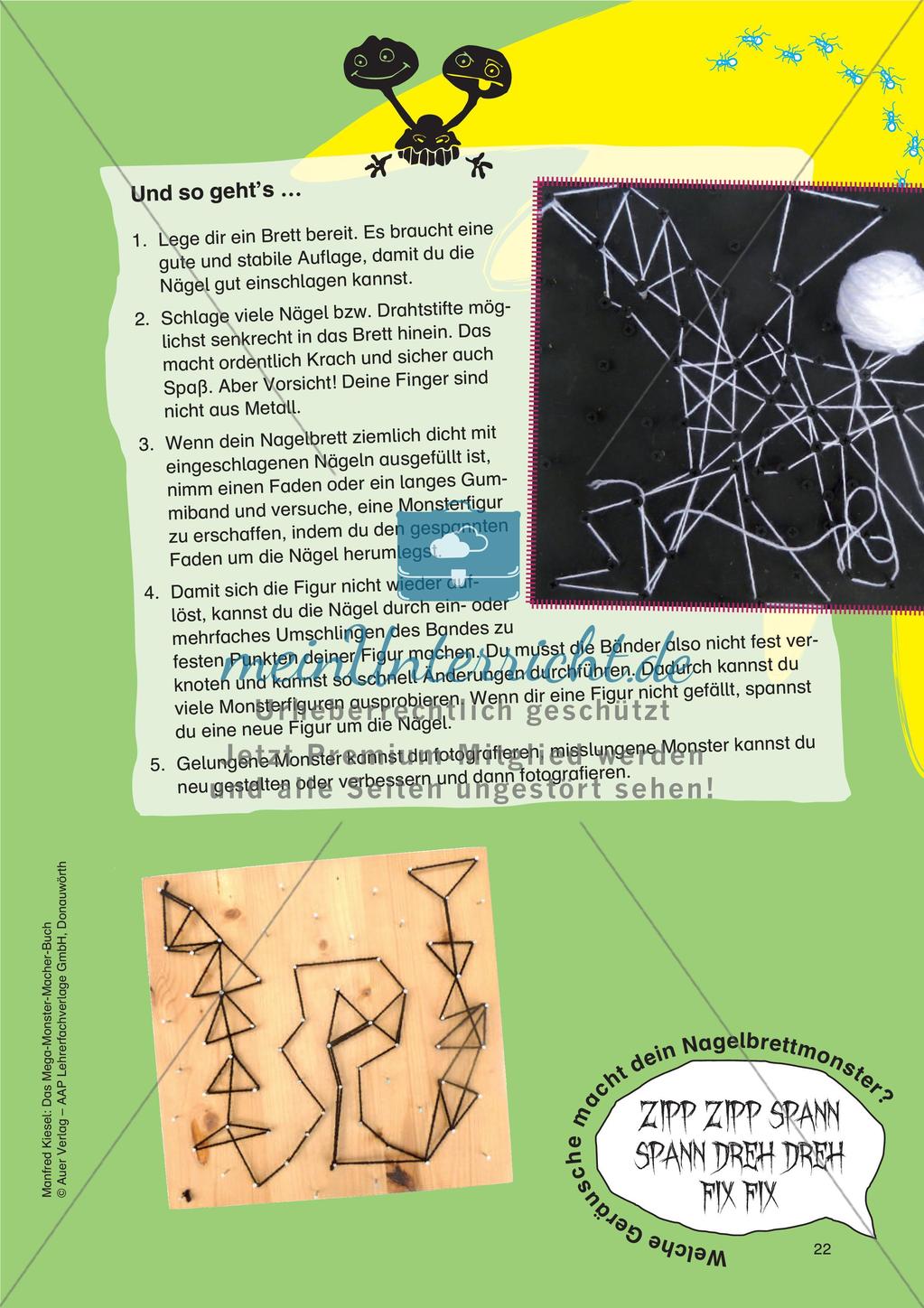 Gestalten im Themenfeld Monster: Linien und Konturen Preview 24